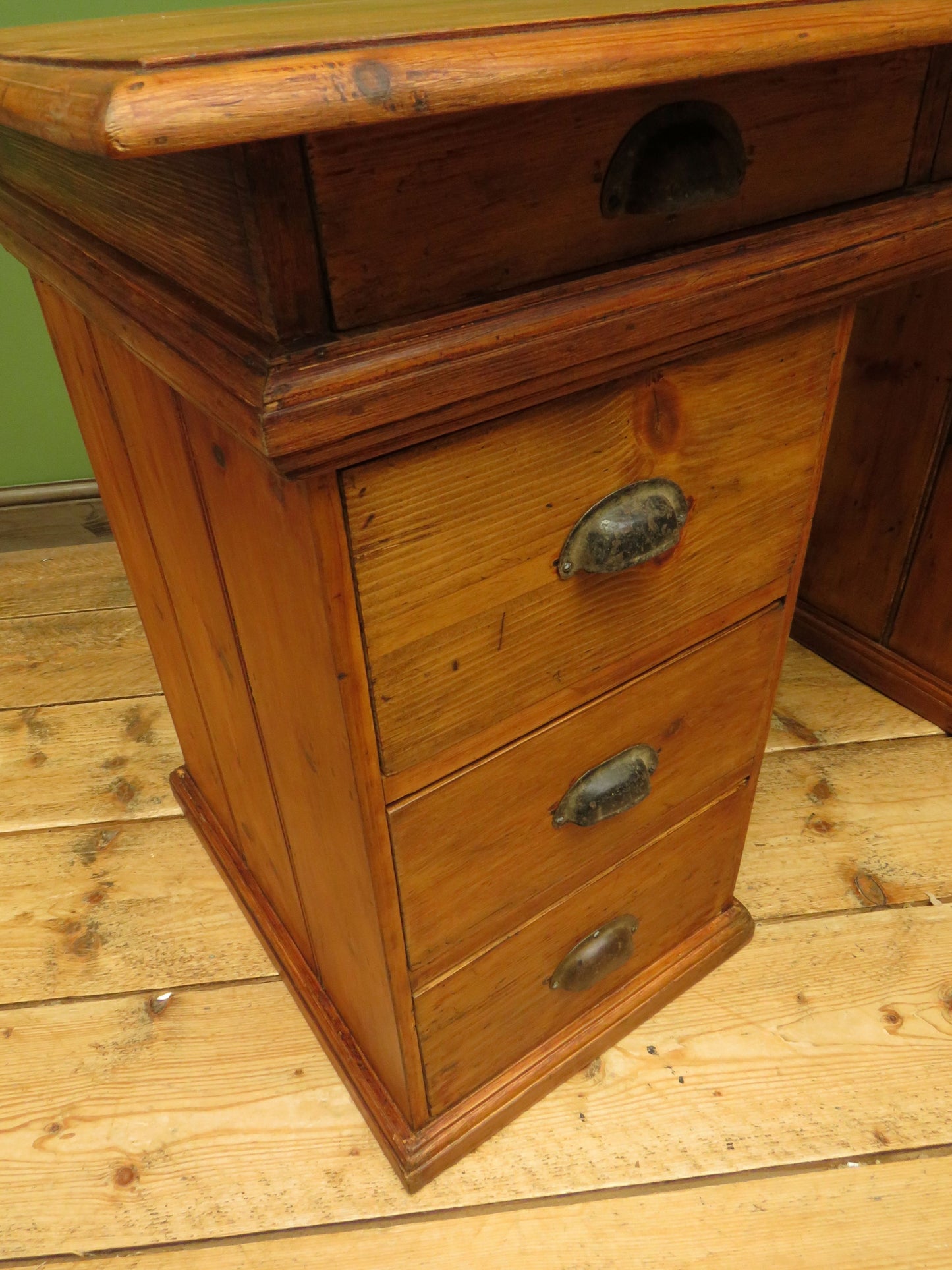 Victorian Sea Captains Style Desk in three parts