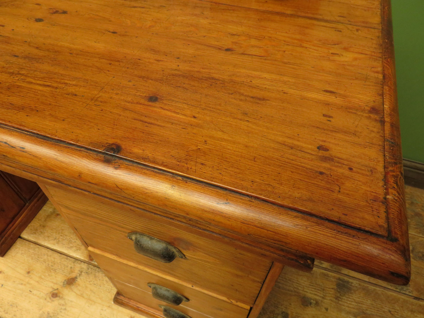 Victorian Sea Captains Style Desk in three parts