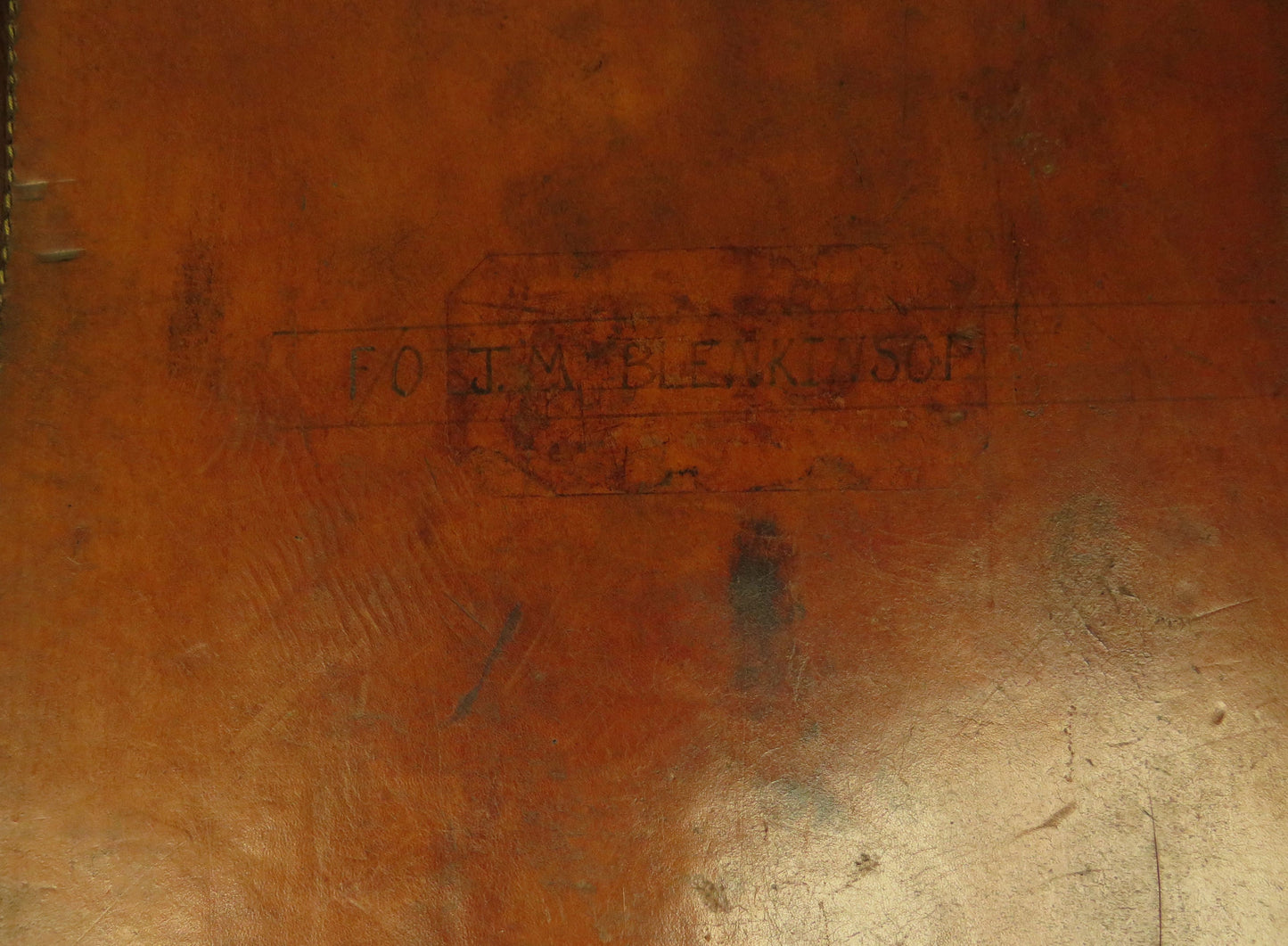 Leather Portmanteau Expanding Suitcase