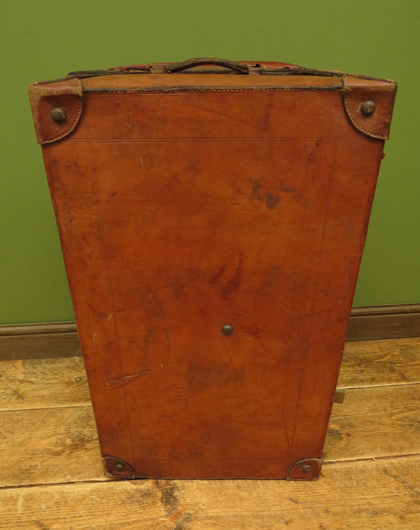 Leather Portmanteau Expanding Suitcase