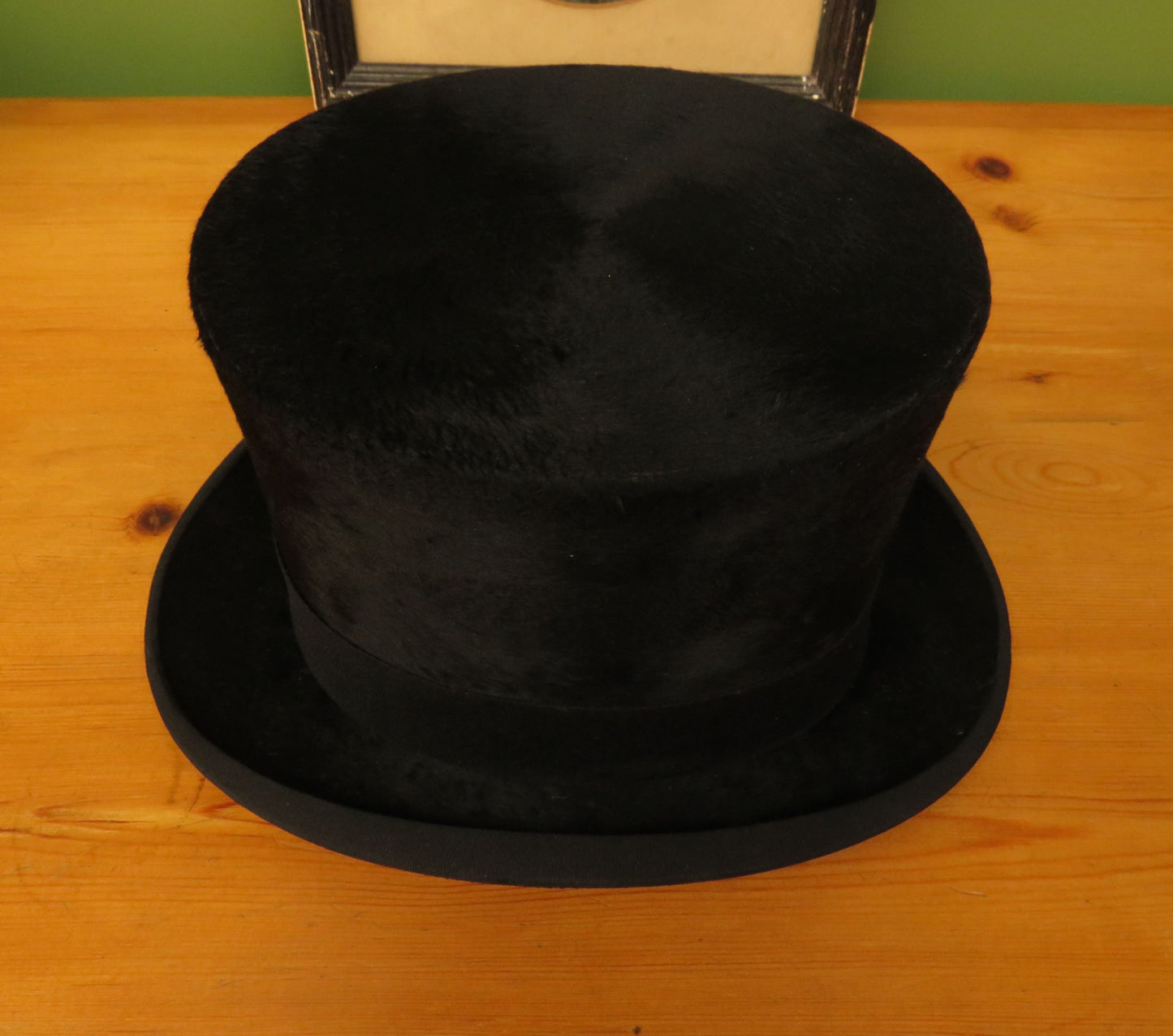 Antique Christys' of London Black Silk Top Hat