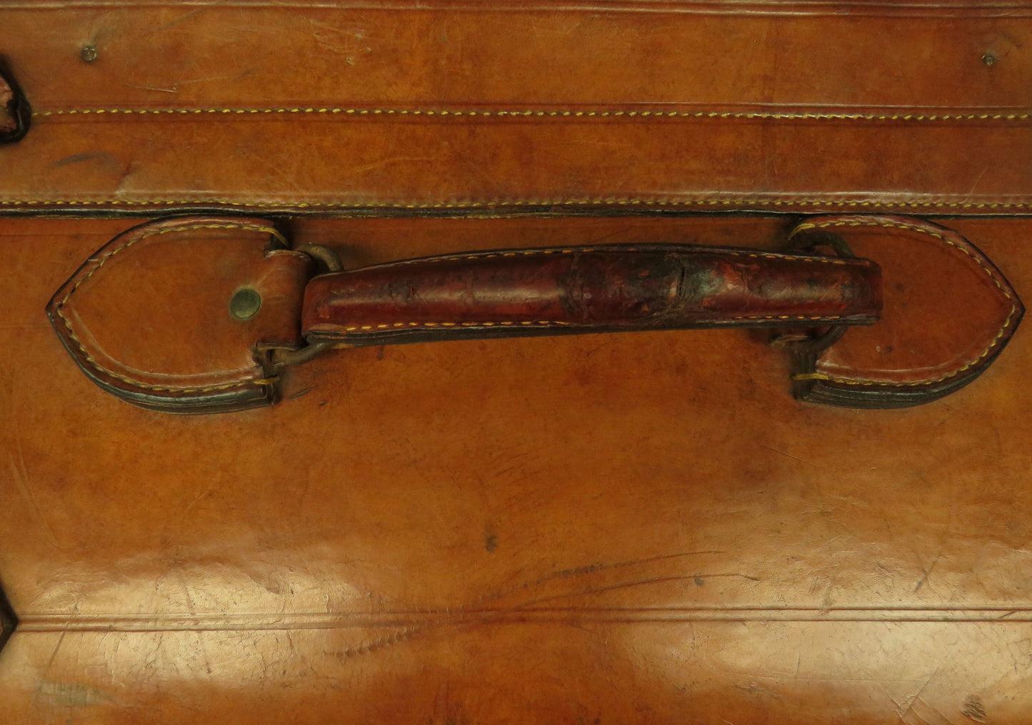 Leather Portmanteau Expanding Suitcase