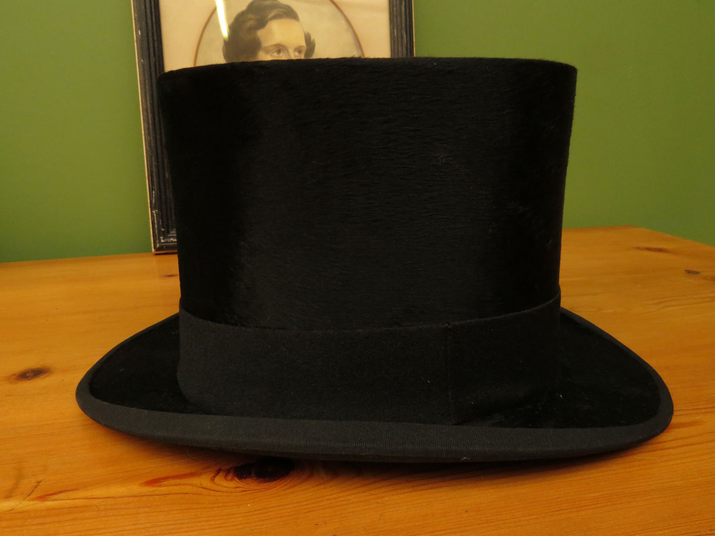 Antique Christys' of London Black Silk Top Hat
