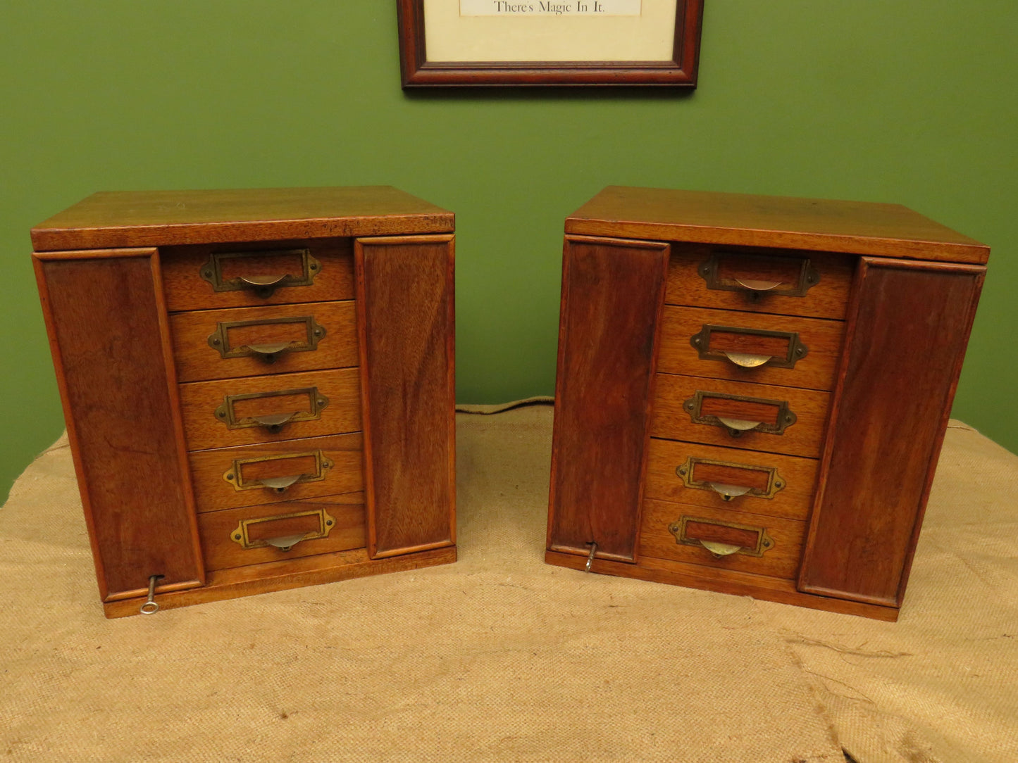 Antique Table top Collectors Chest No.2, Lockable