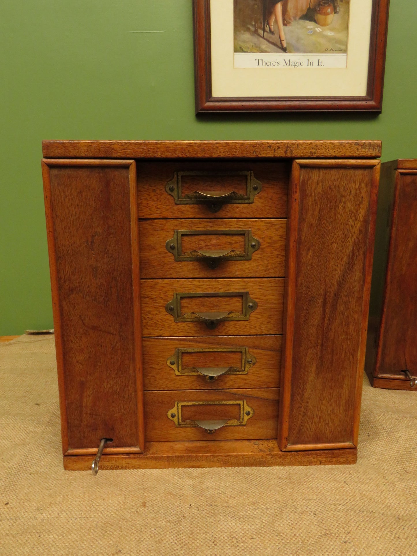 Antique Table top Collectors Chest No.2, Lockable