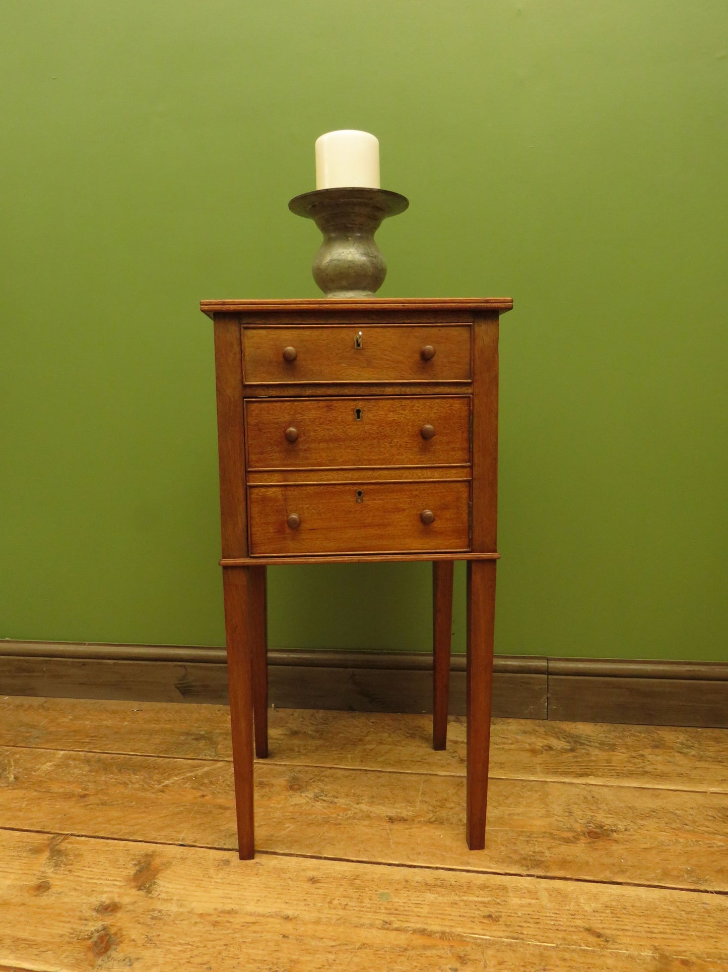 Antique Mahogany Bedside Cabinet