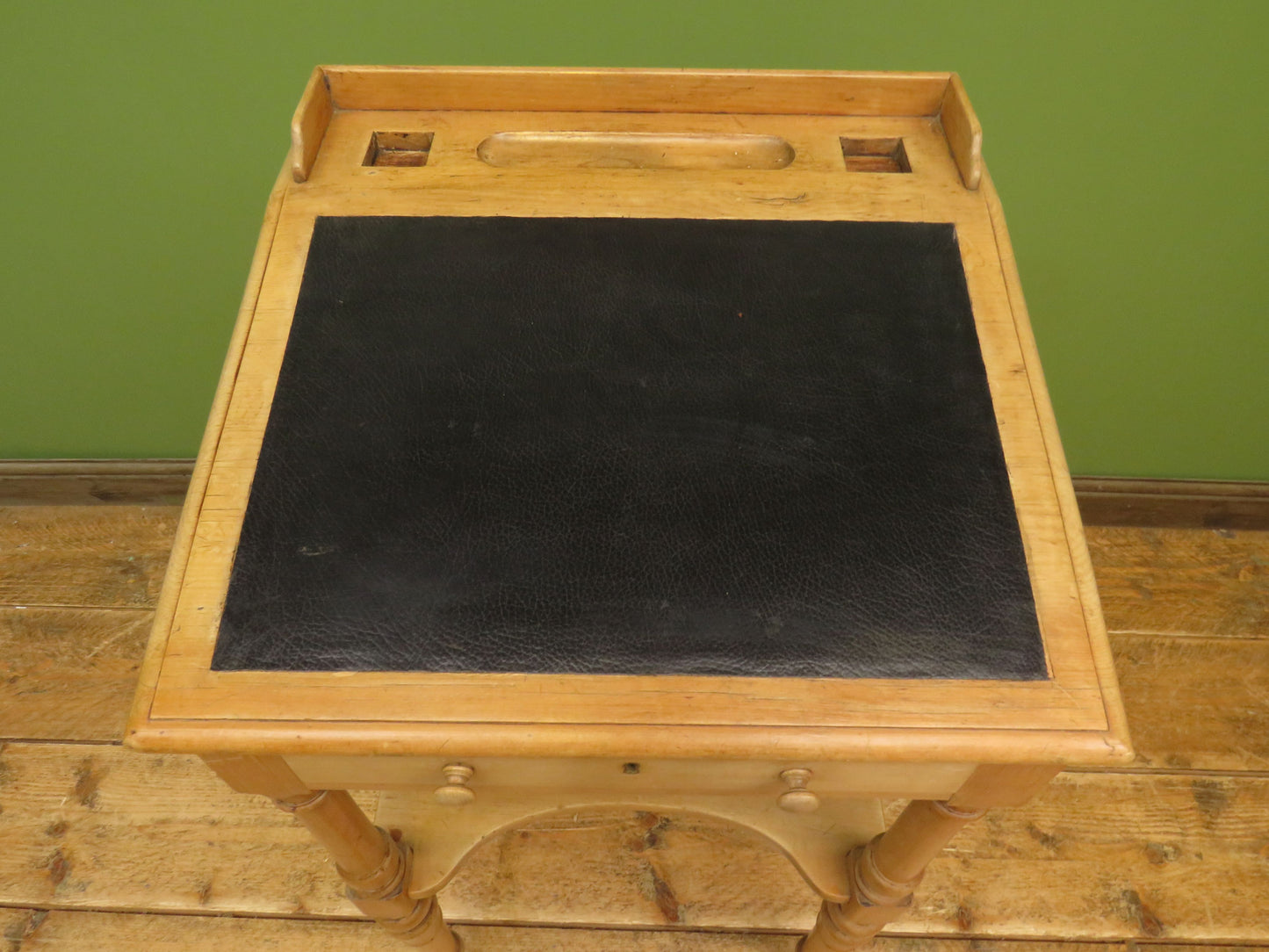 Small Victorian Pine Lectern Style Desk with sloped top