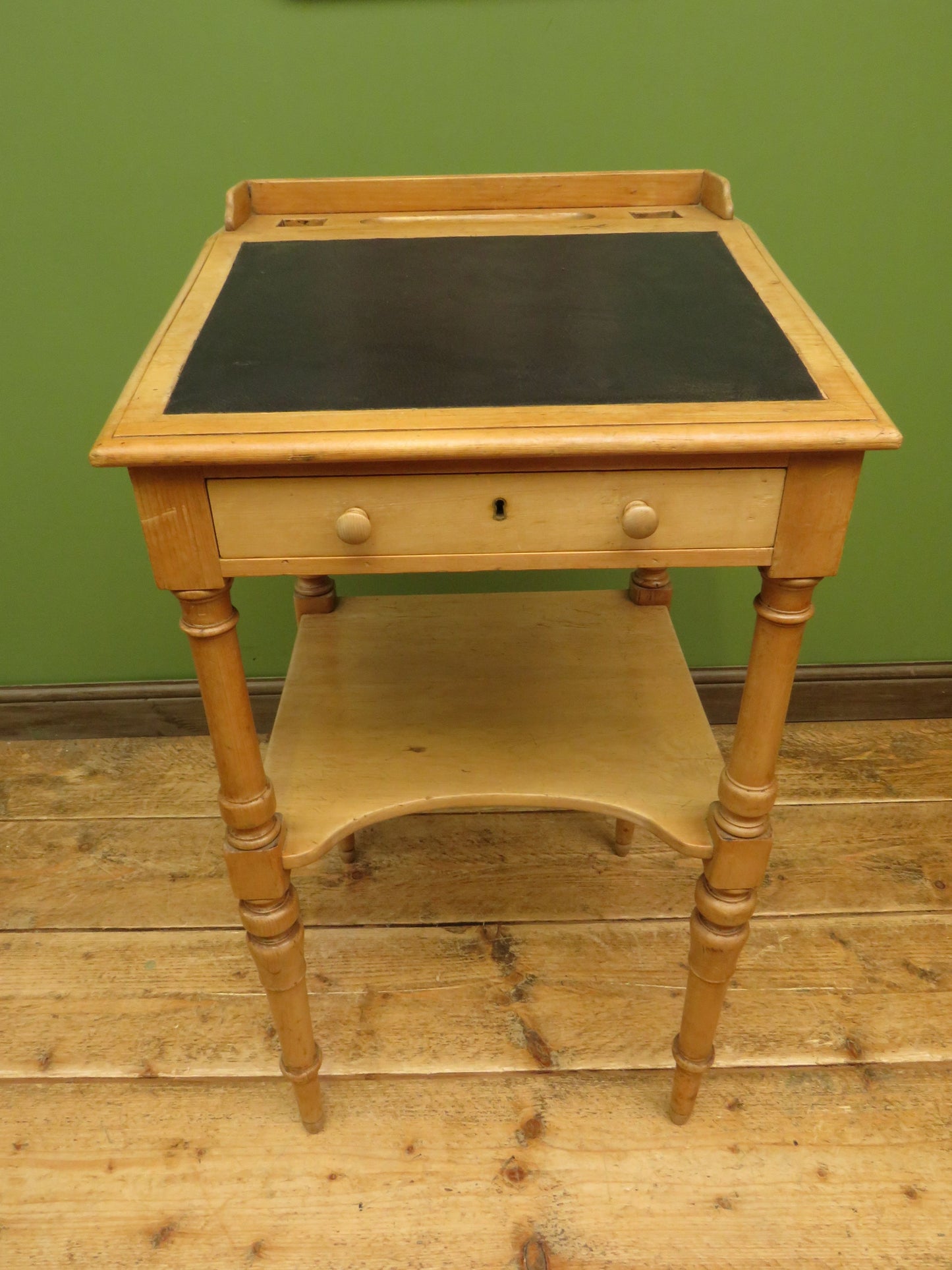 Small Victorian Pine Lectern Style Desk with sloped top