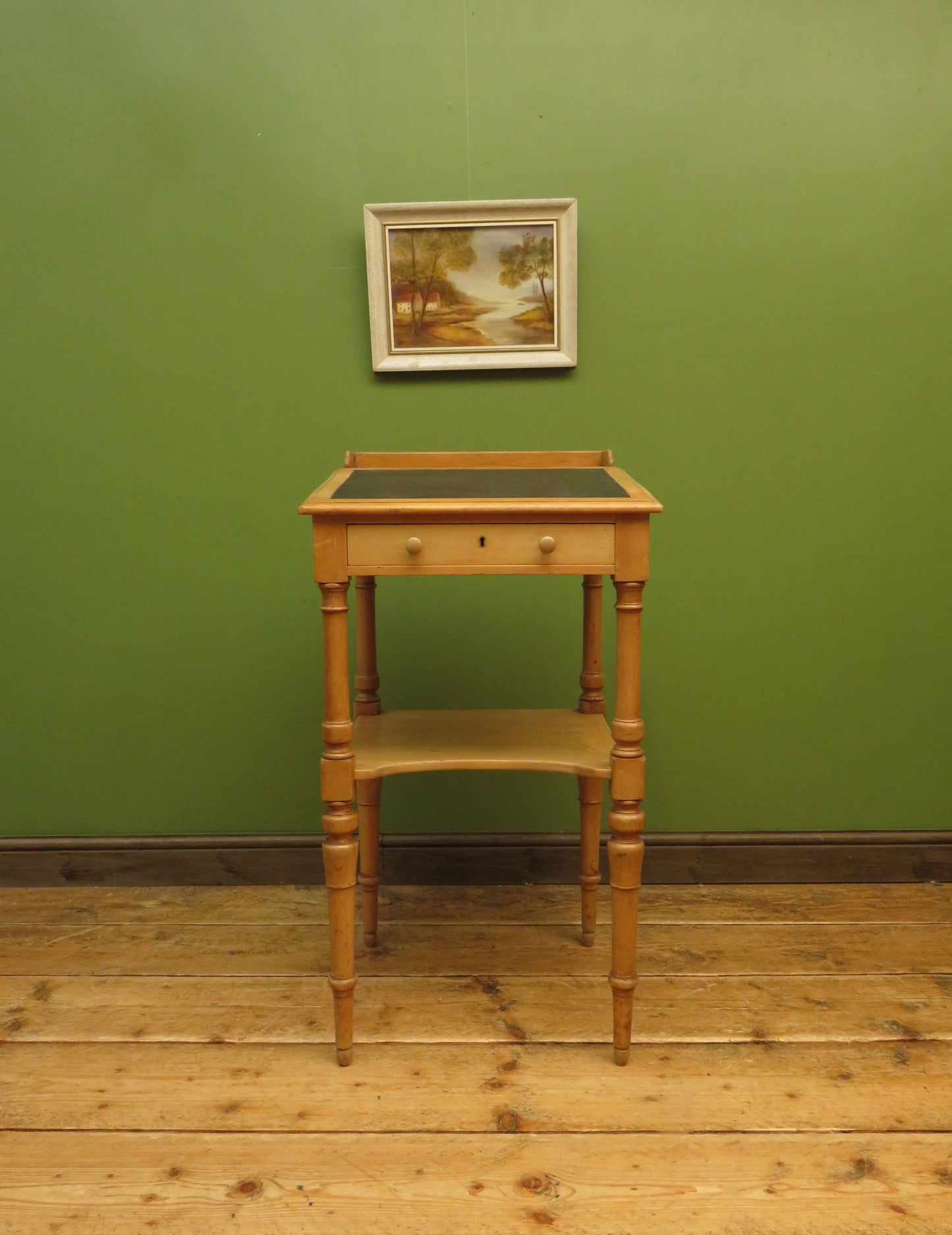 Small Victorian Pine Lectern Style Desk with sloped top