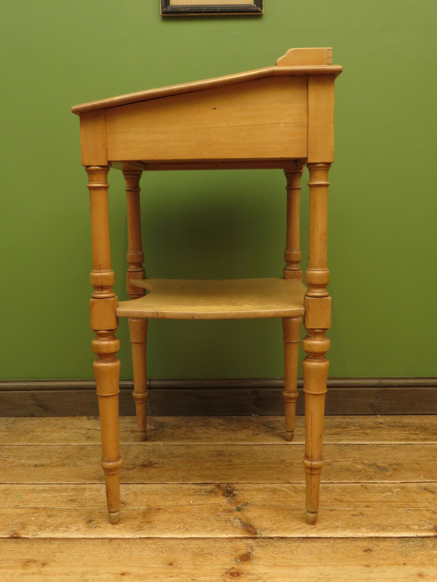 Small Victorian Pine Lectern Style Desk with sloped top