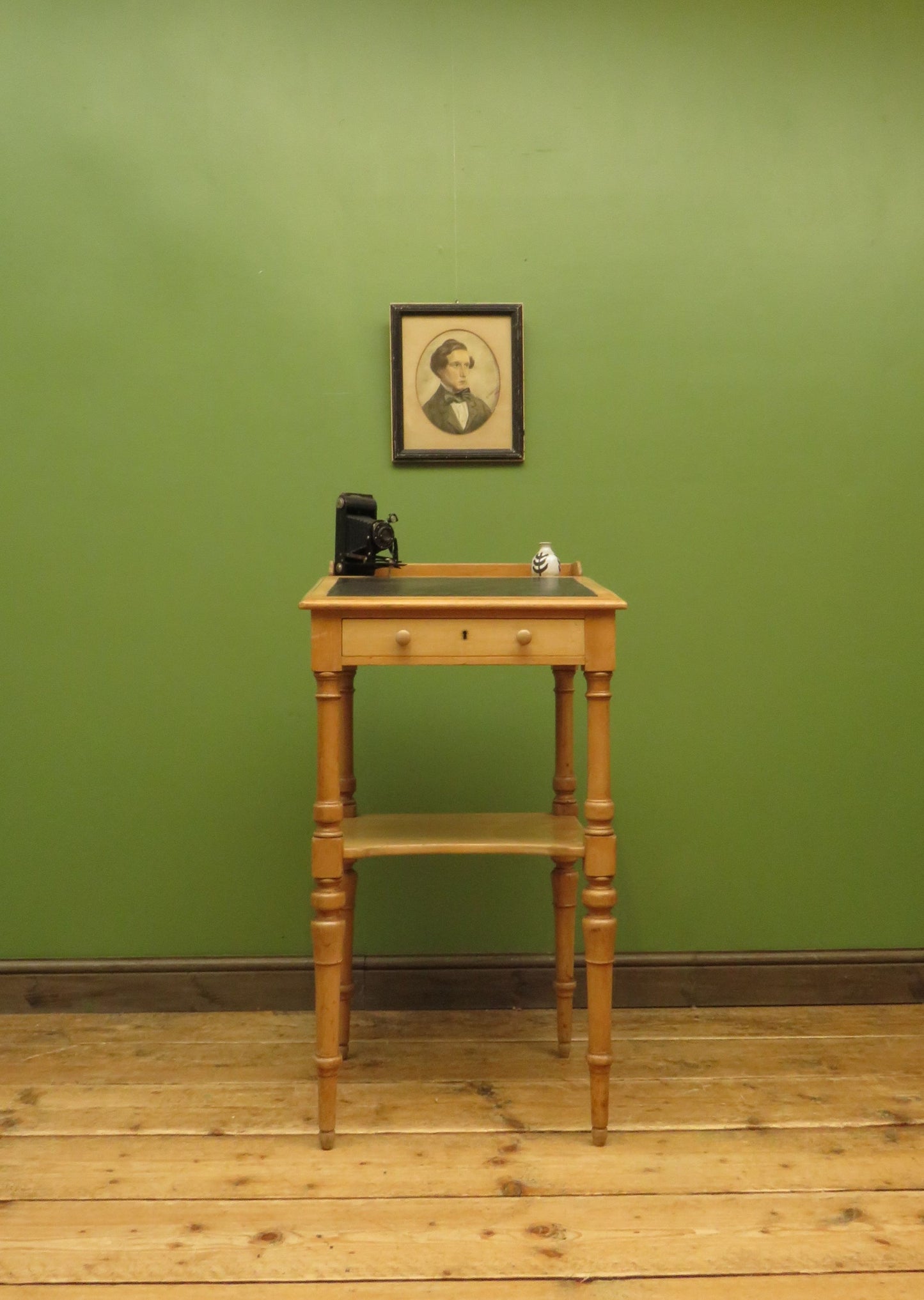 Small Victorian Pine Lectern Style Desk with sloped top