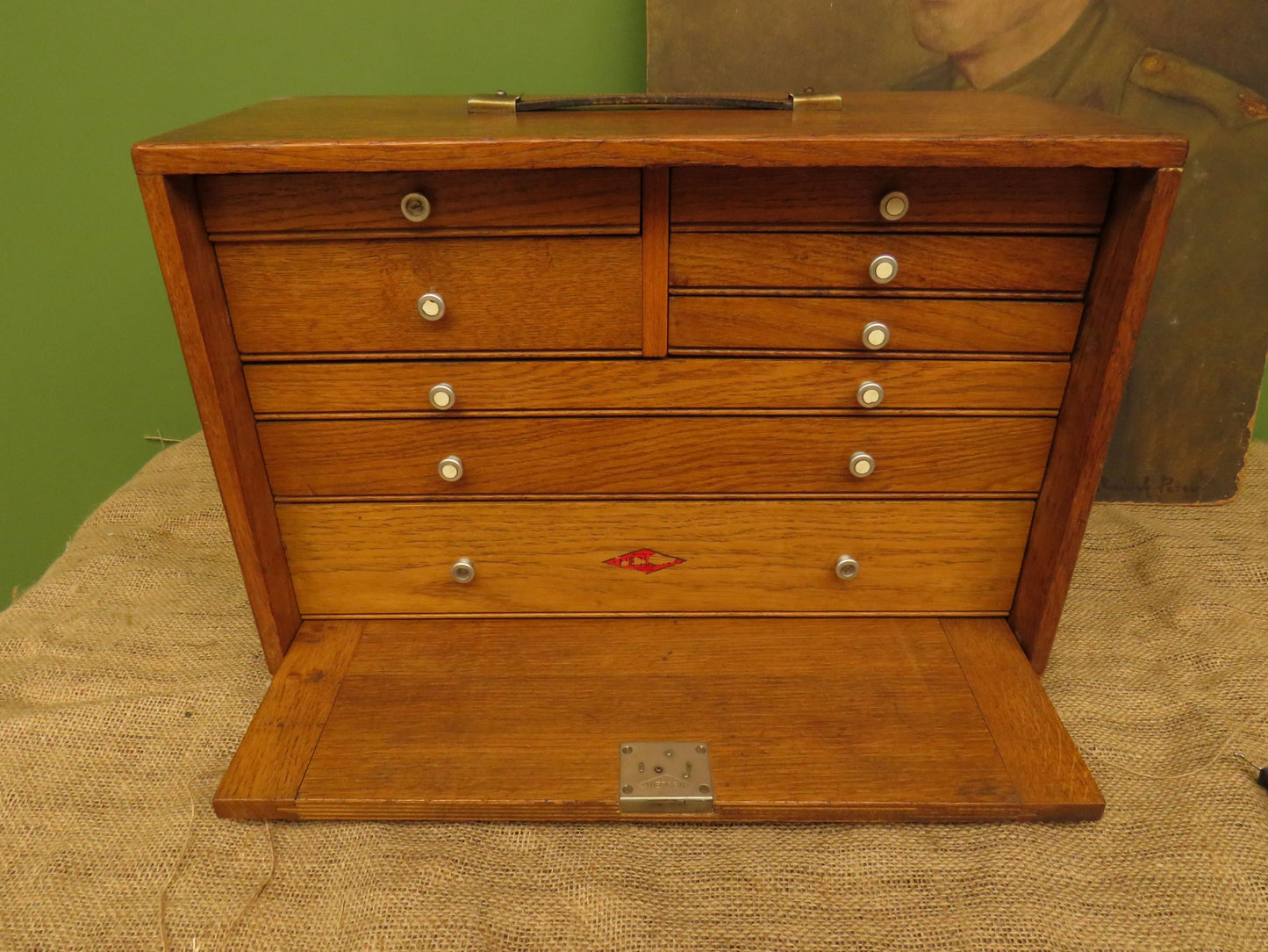 Vintage Neslein Engineers Chest with Key