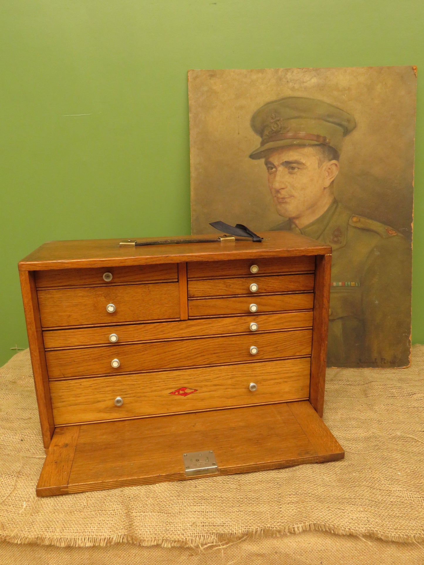 Vintage Neslein Engineers Chest with Key