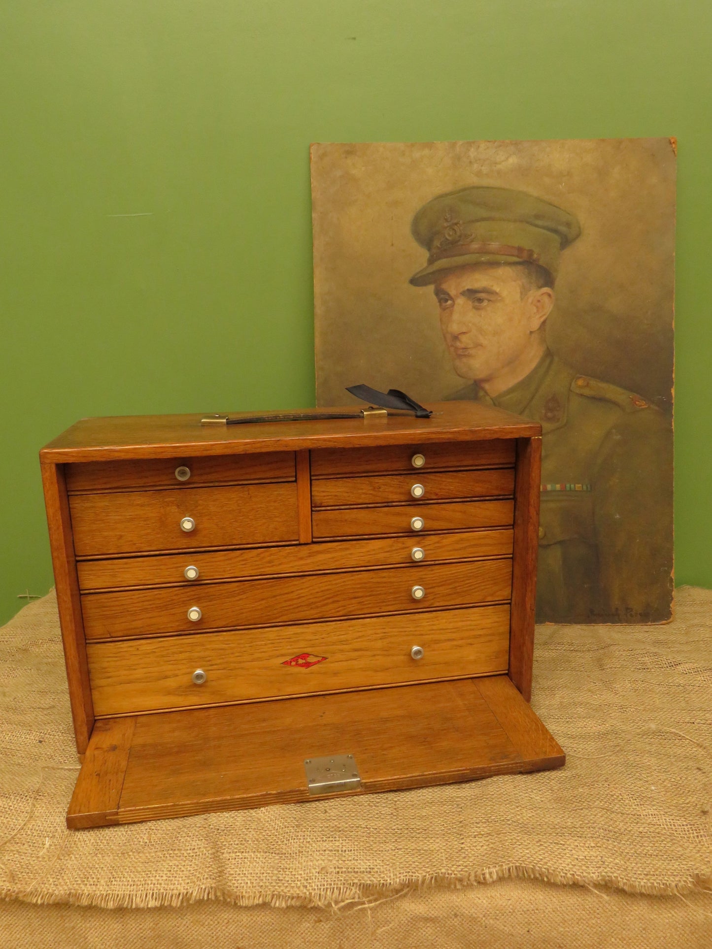 Vintage Neslein Engineers Chest with Key