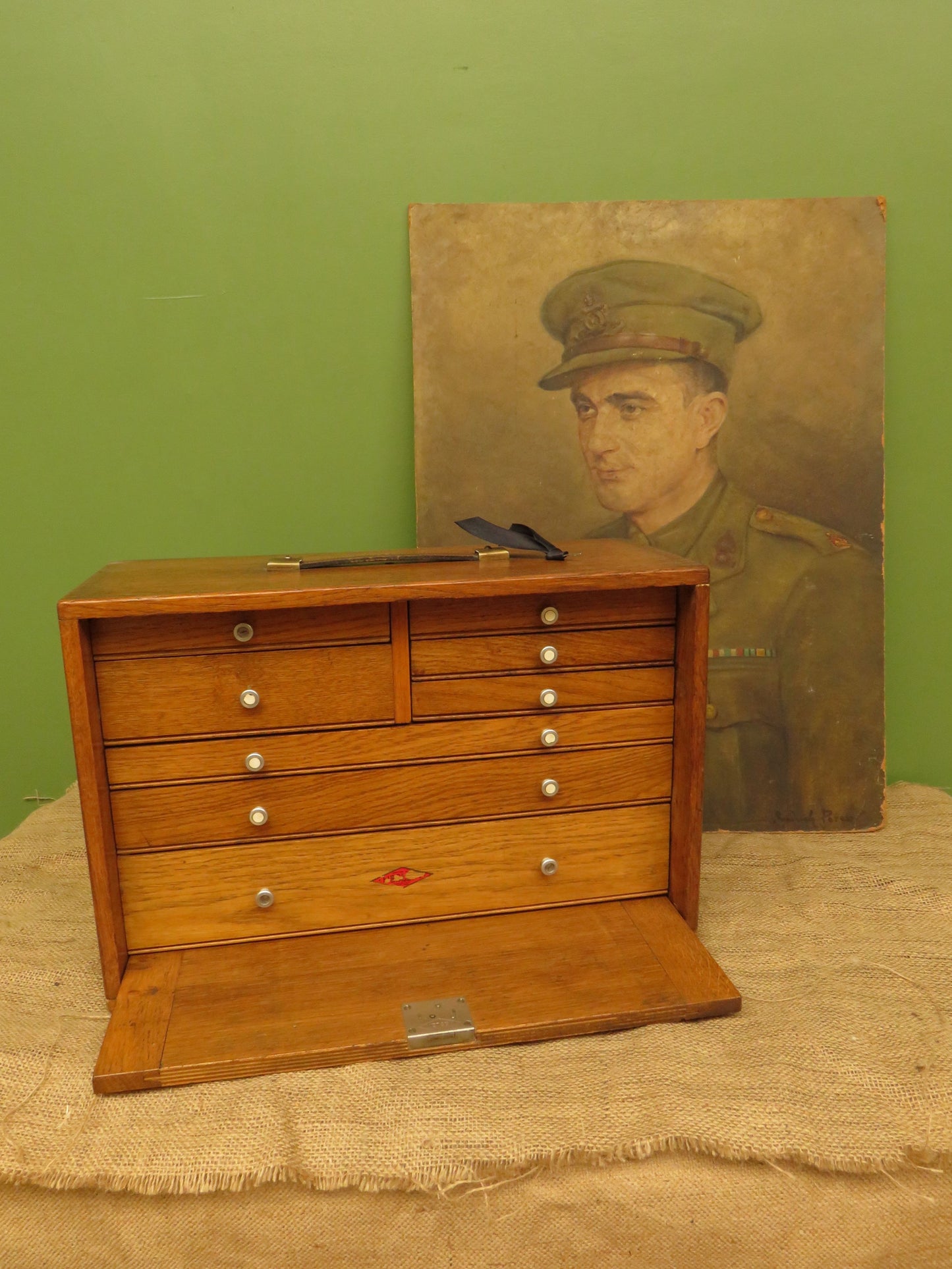 Vintage Neslein Engineers Chest with Key