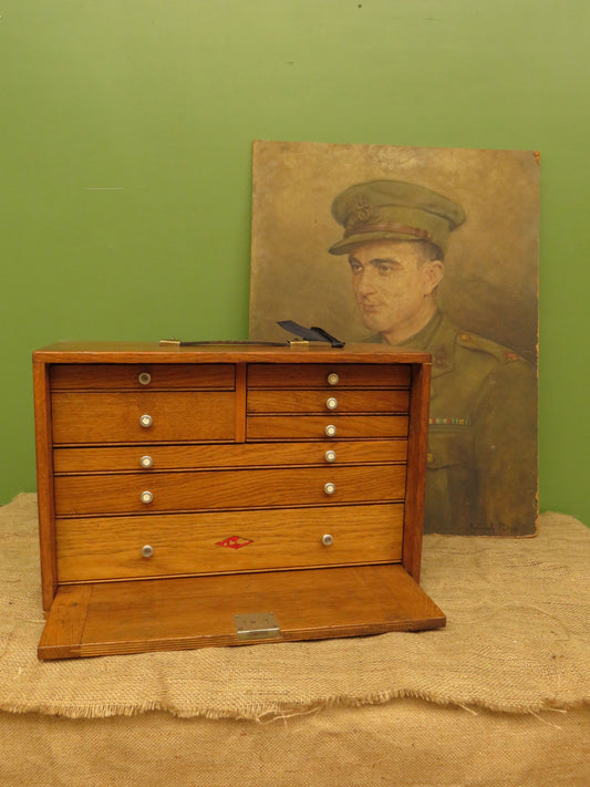 Vintage Neslein Engineers Chest with Key