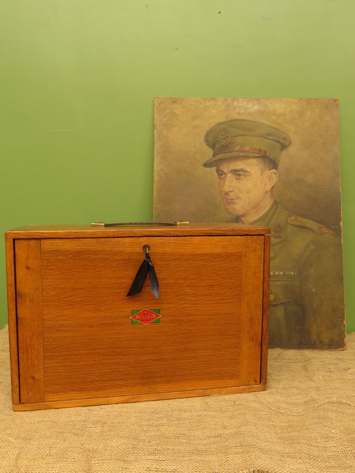 Vintage Neslein Engineers Chest with Key