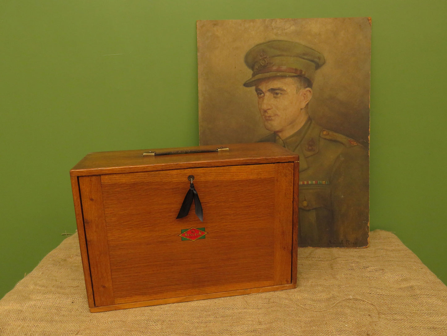 Vintage Neslein Engineers Chest with Key