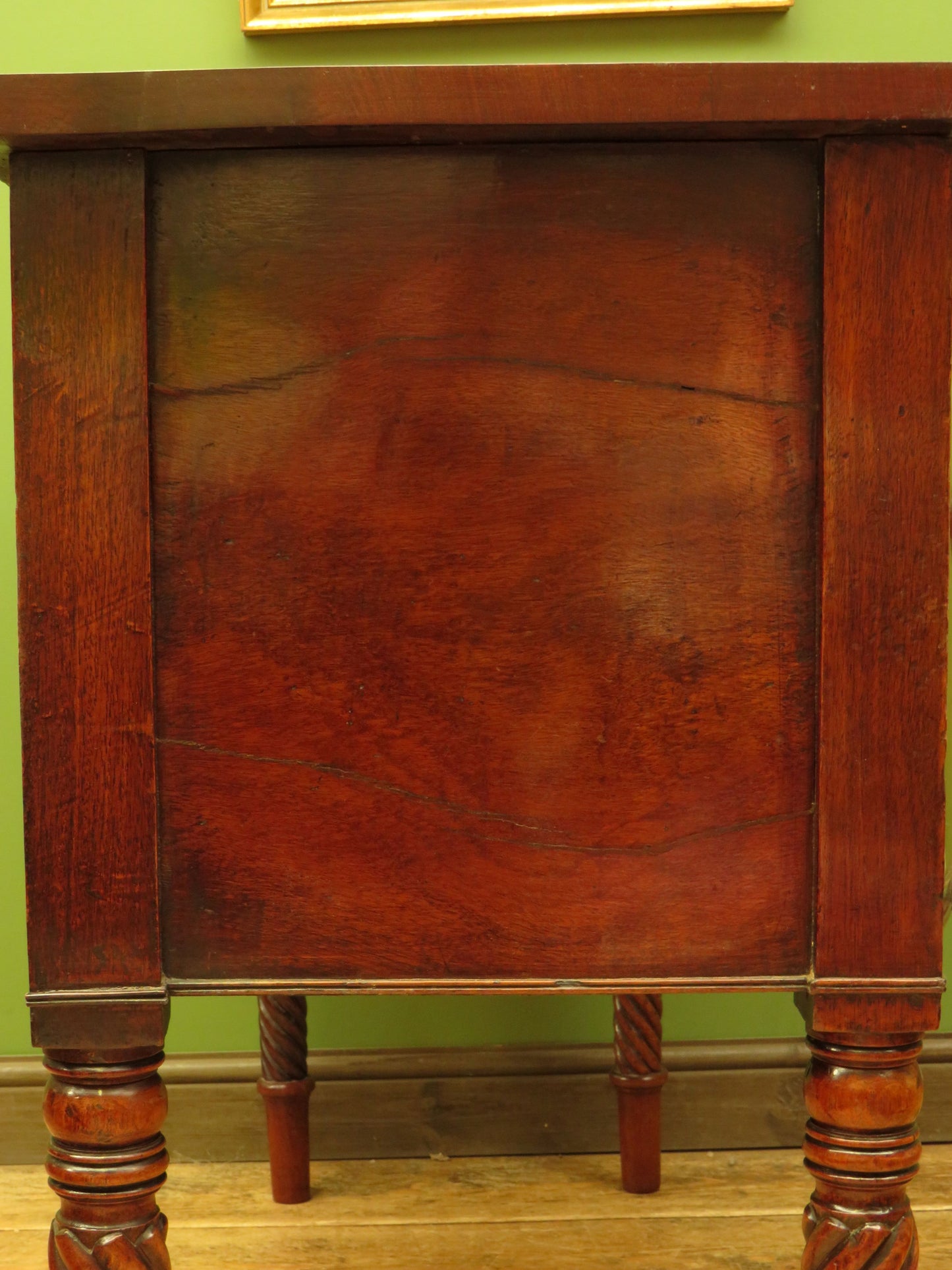 Elegant Antique Regency Bow Front Sideboard