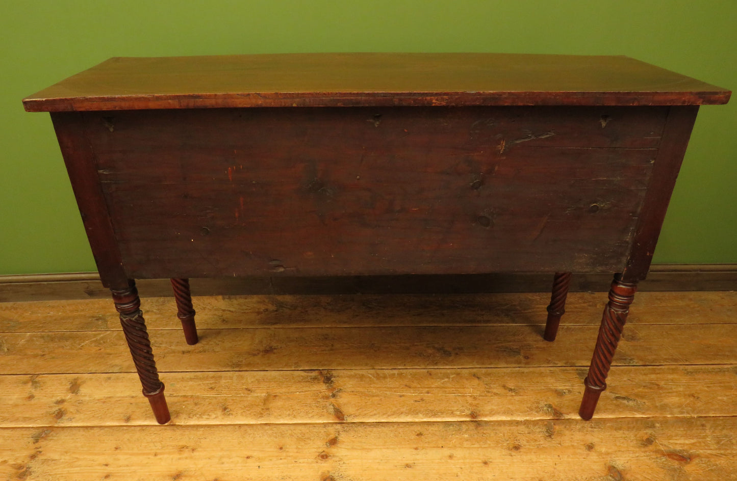 Elegant Antique Regency Bow Front Sideboard
