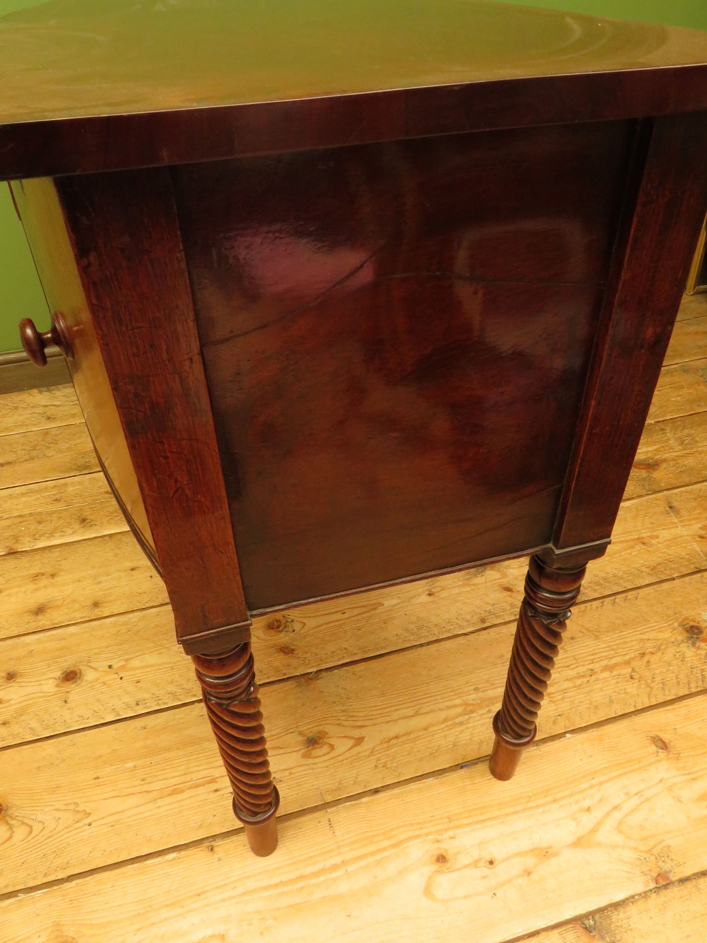 Elegant Antique Regency Bow Front Sideboard