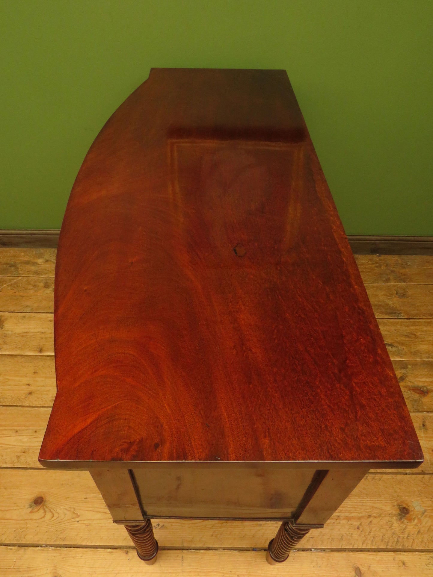 Elegant Antique Regency Bow Front Sideboard