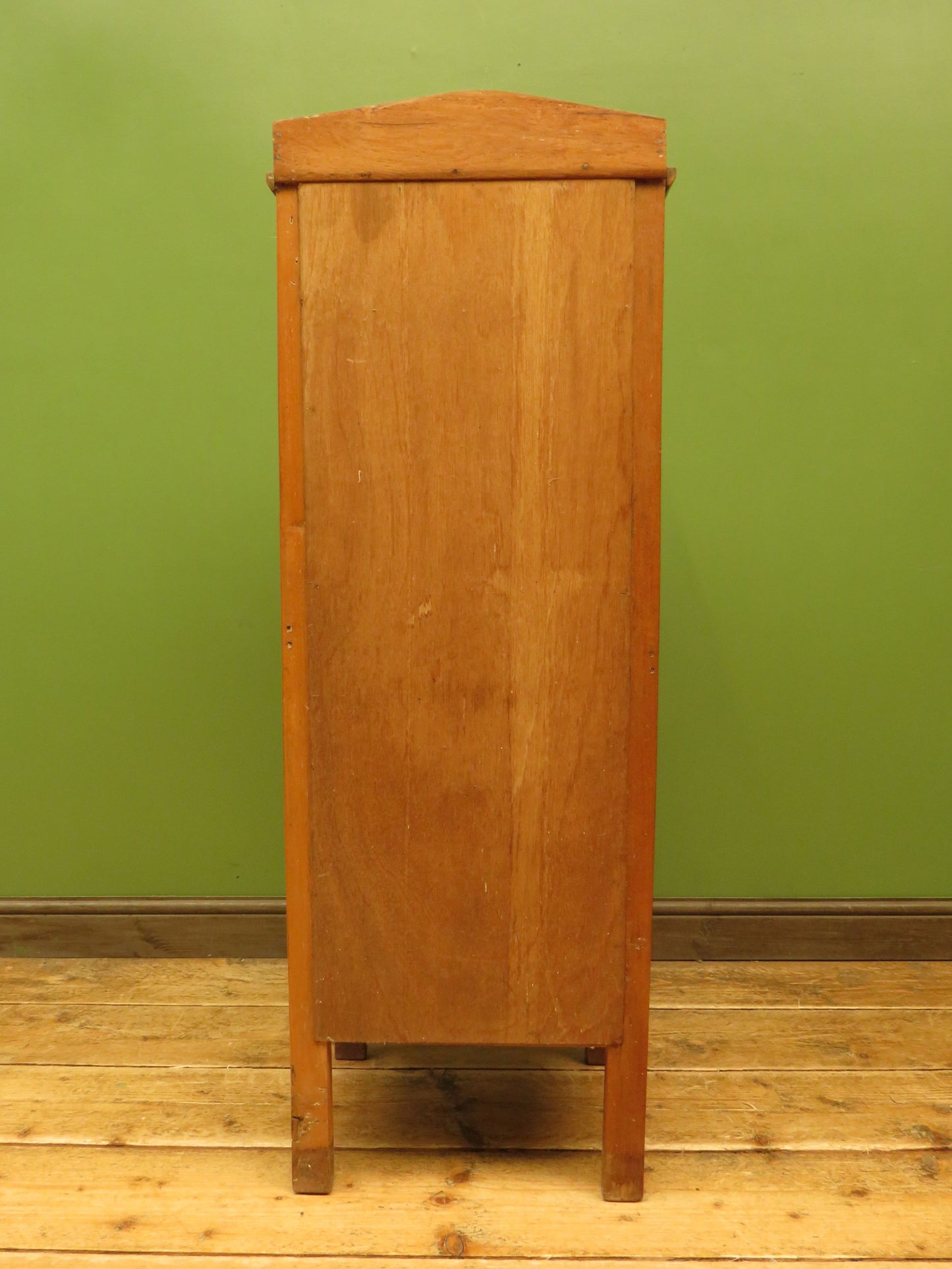 Antique Vitrine Display Cabinet with mirrored back and glass shelves