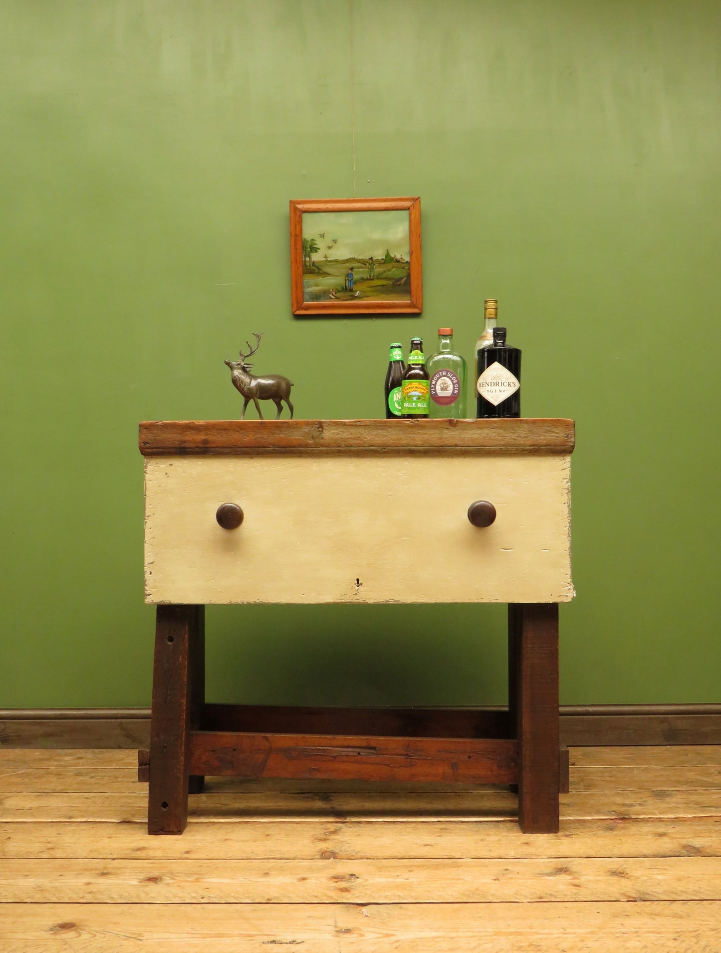Rustic Handmade Kitchen Side Table, Bar Table