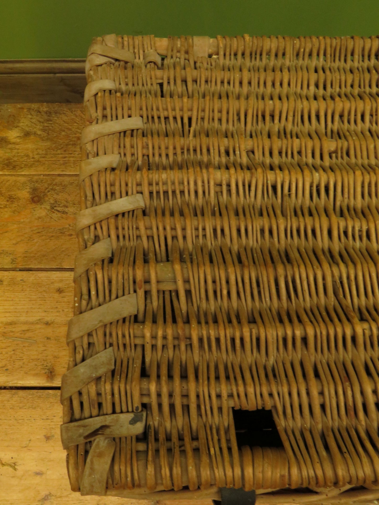 Large Vintage Wicker Hamper Basket