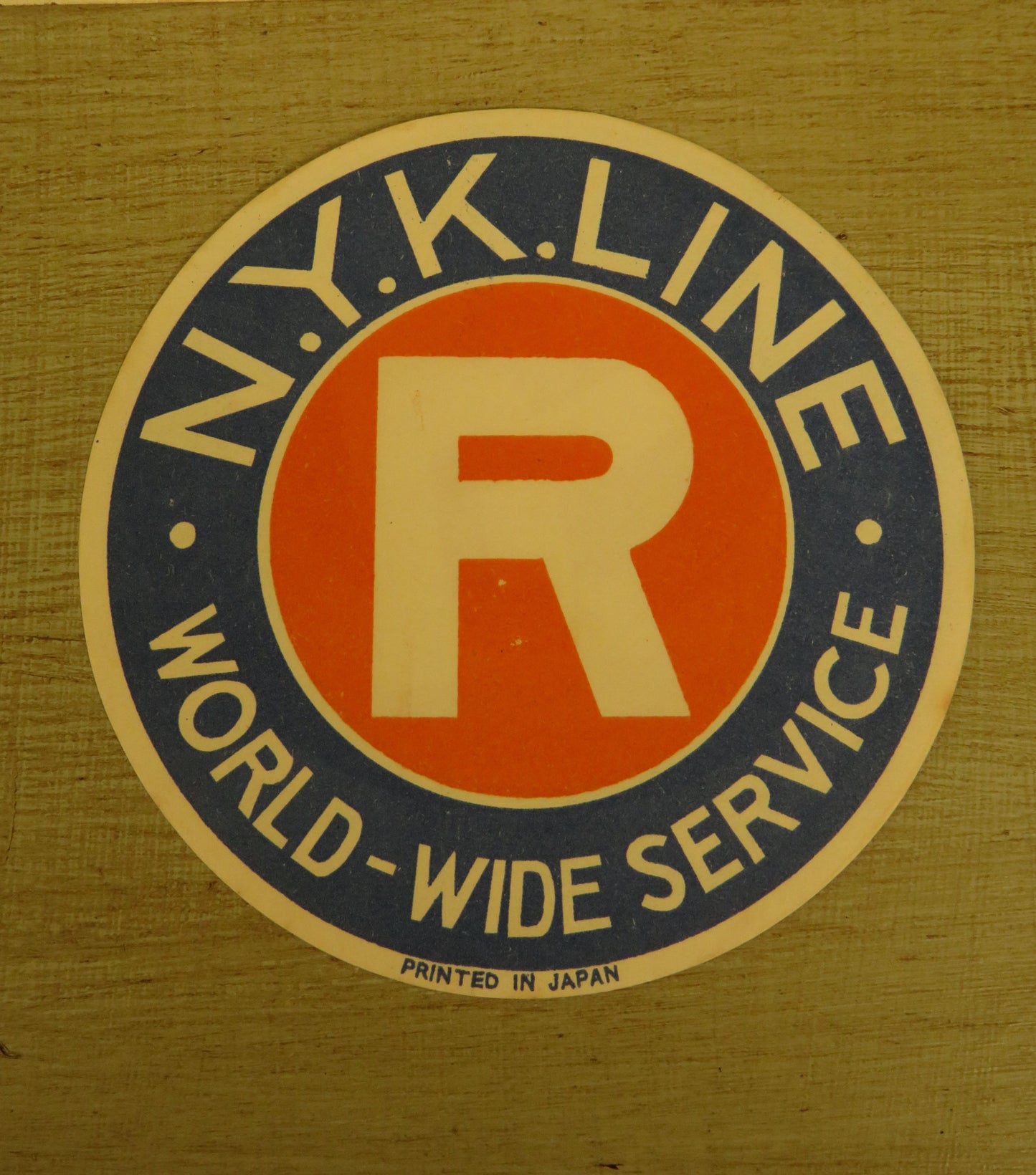 Genuine Vintage Unused Luggage Labels x 5 from the N.Y.K Line