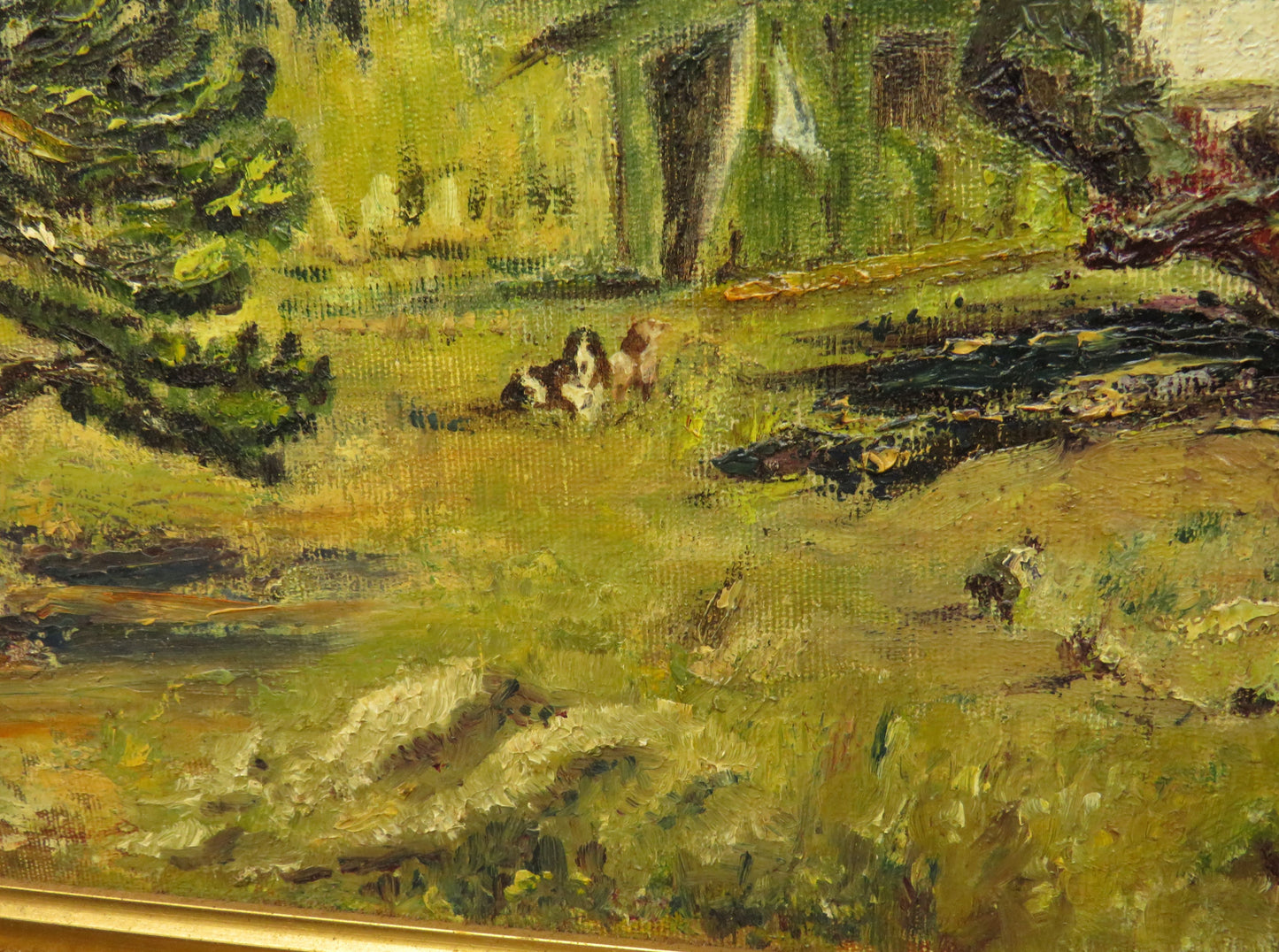 Vintage Framed Oil On Board, Argentina, Provincia del Neuquen, 1989