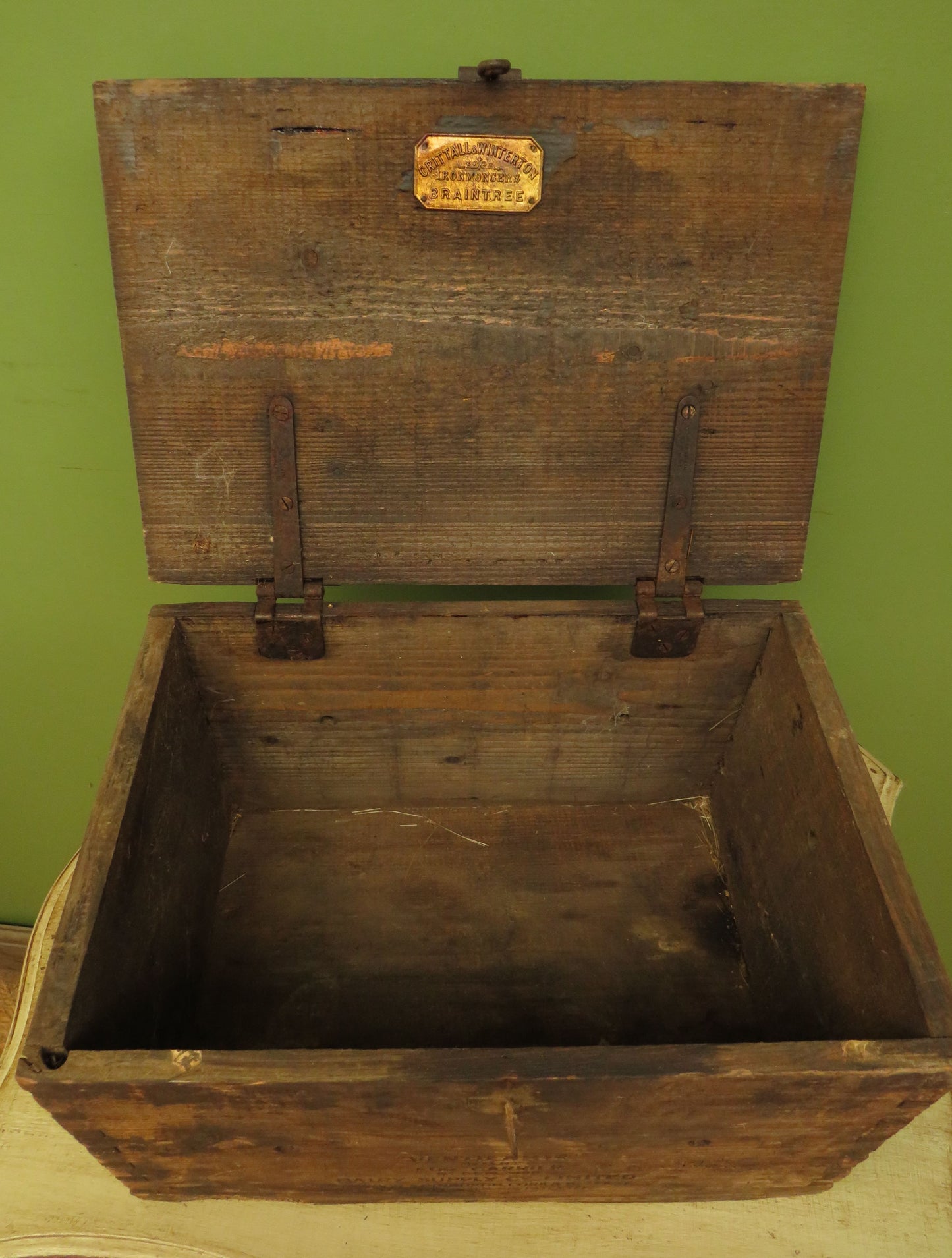 Rare Vintage Wooden 'Ventilator' patented Egg Crate, Dairy Supply Co