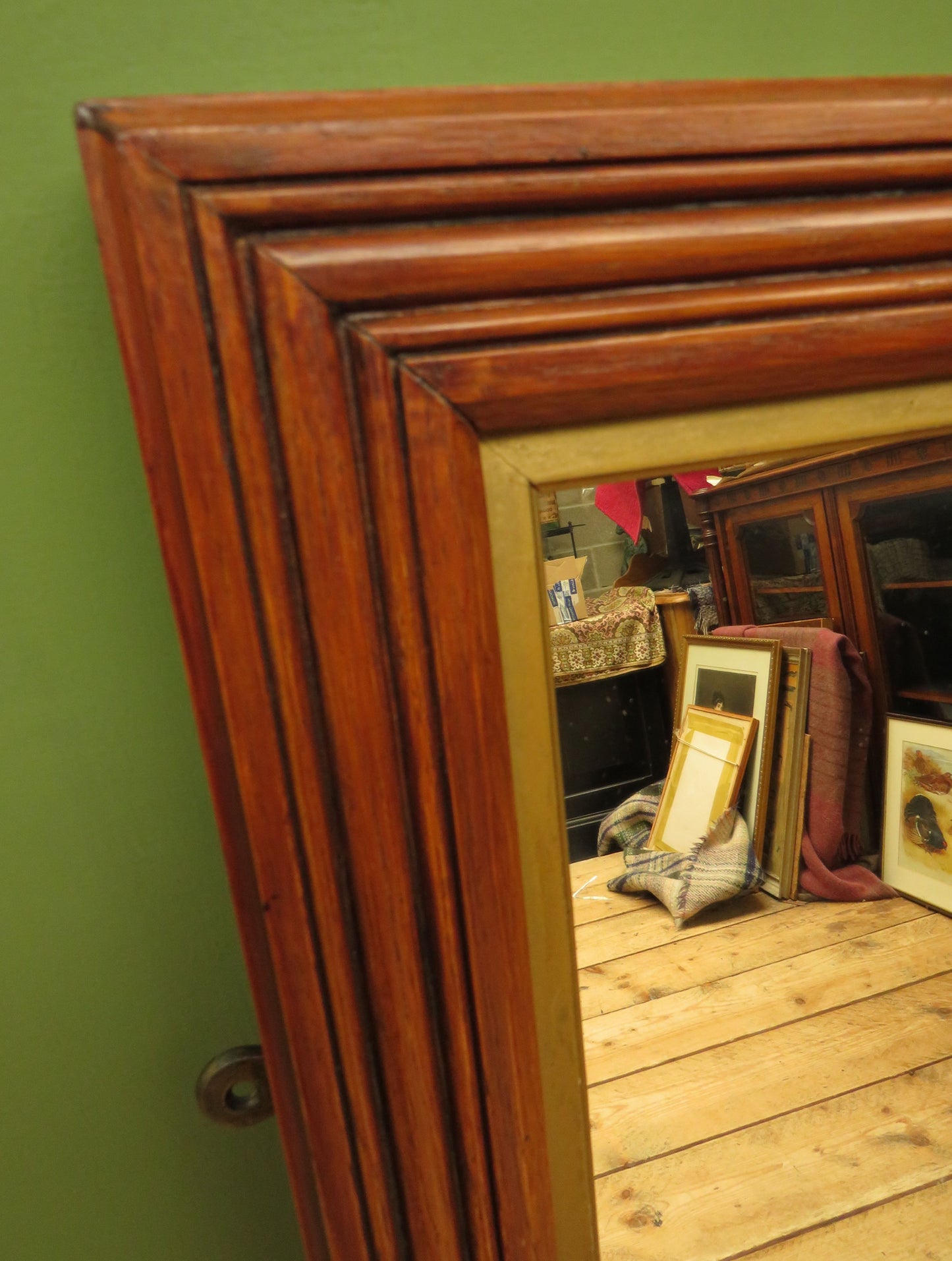 Large Antique Oak GWR Paddington Station Mirror