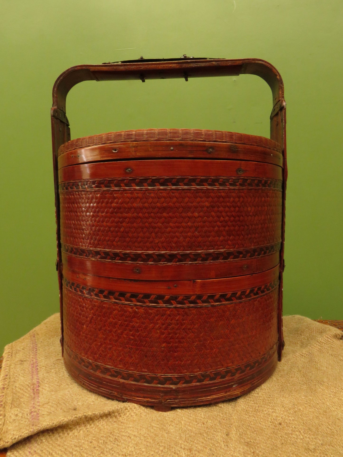 Large Chinese Wedding Basket with two tiers
