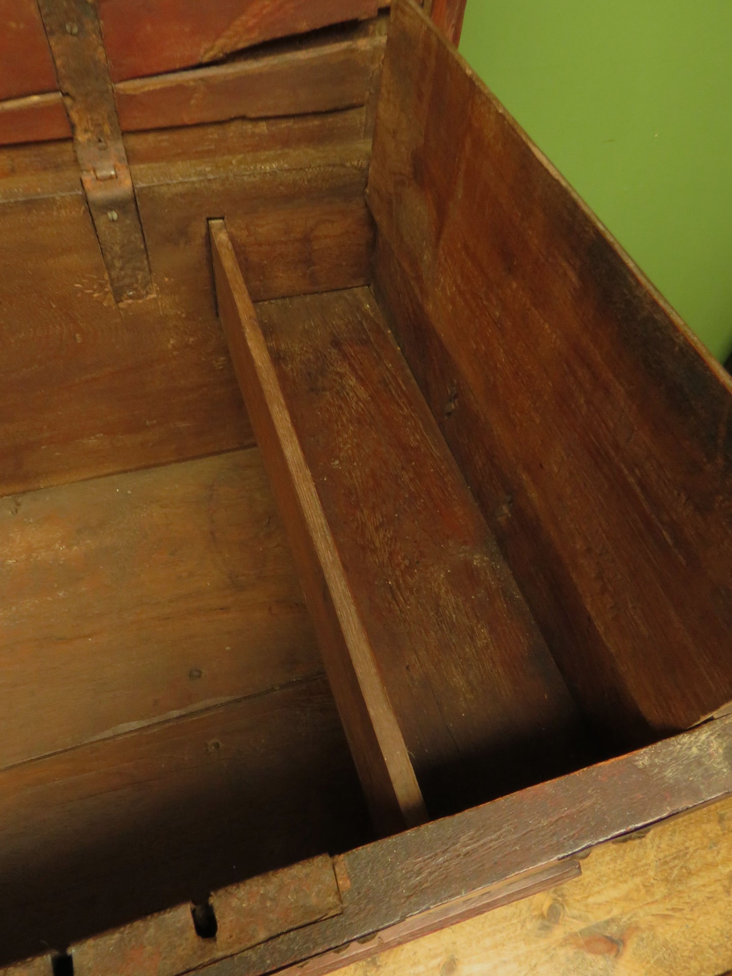 Large Antique Indonesian Marriage Dowry Chest on Wheels