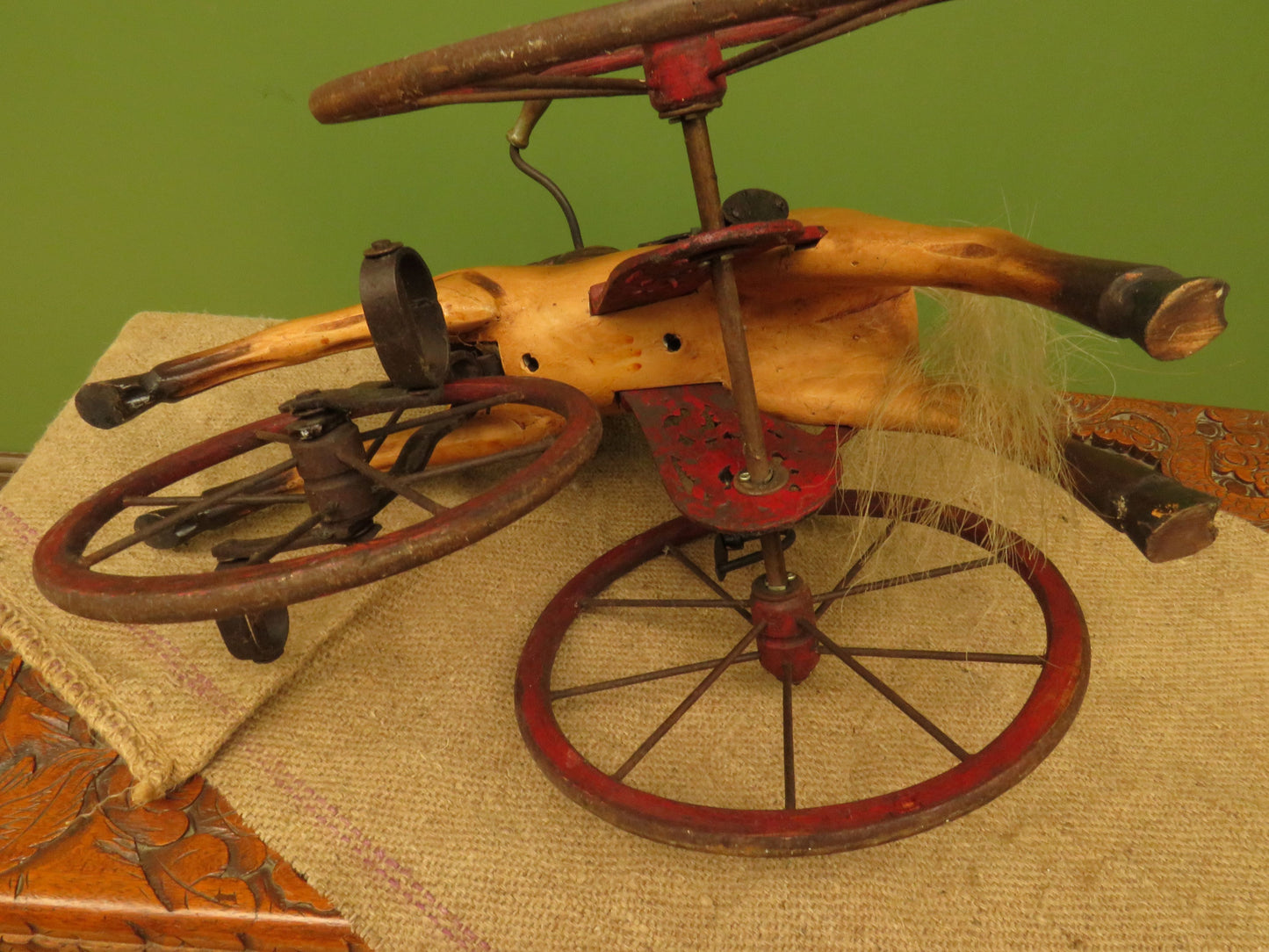 Antique French Horse Tricycle Velocipede