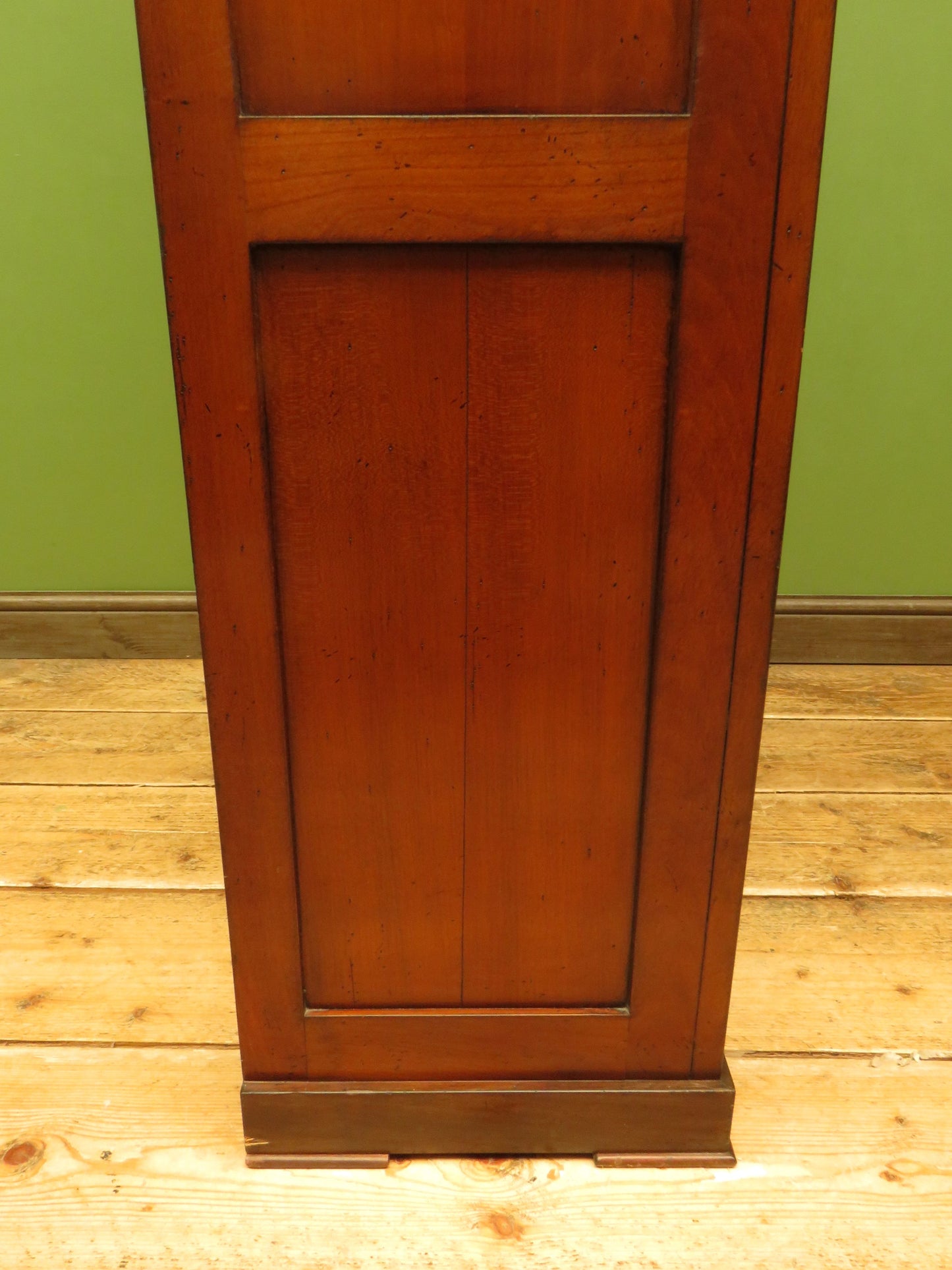 Tall Narrow Display Cabinet with Cupboard