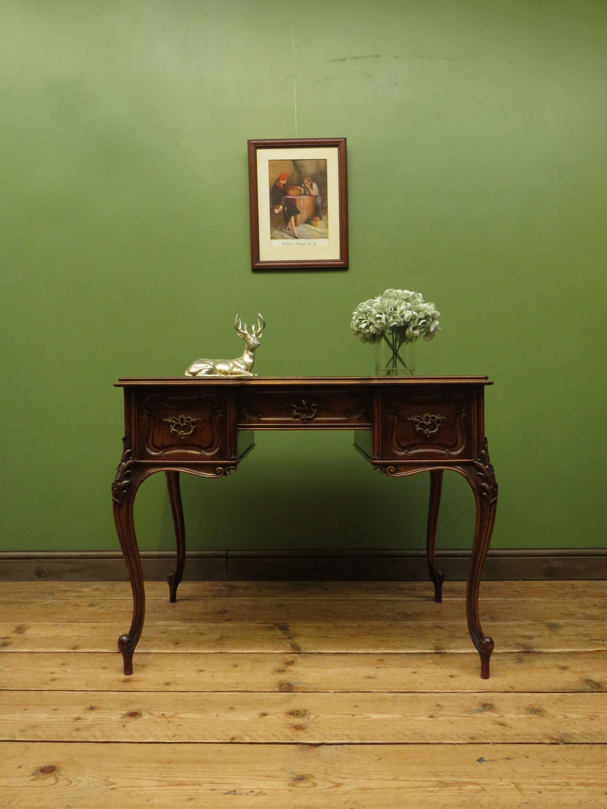 Louis Style French Walnut Writing Desk