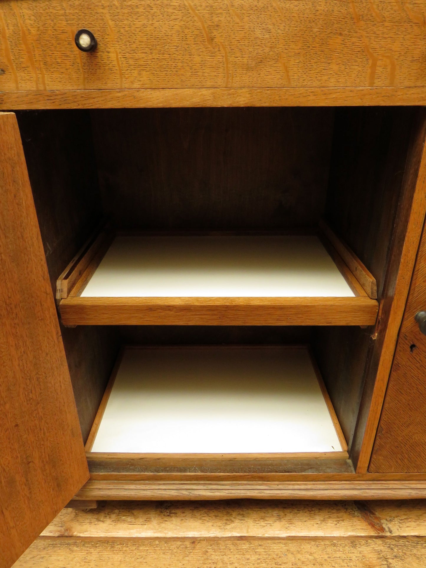 Restored Antique Dentists Cabinet, Collectors Cabinet with Stained Glass