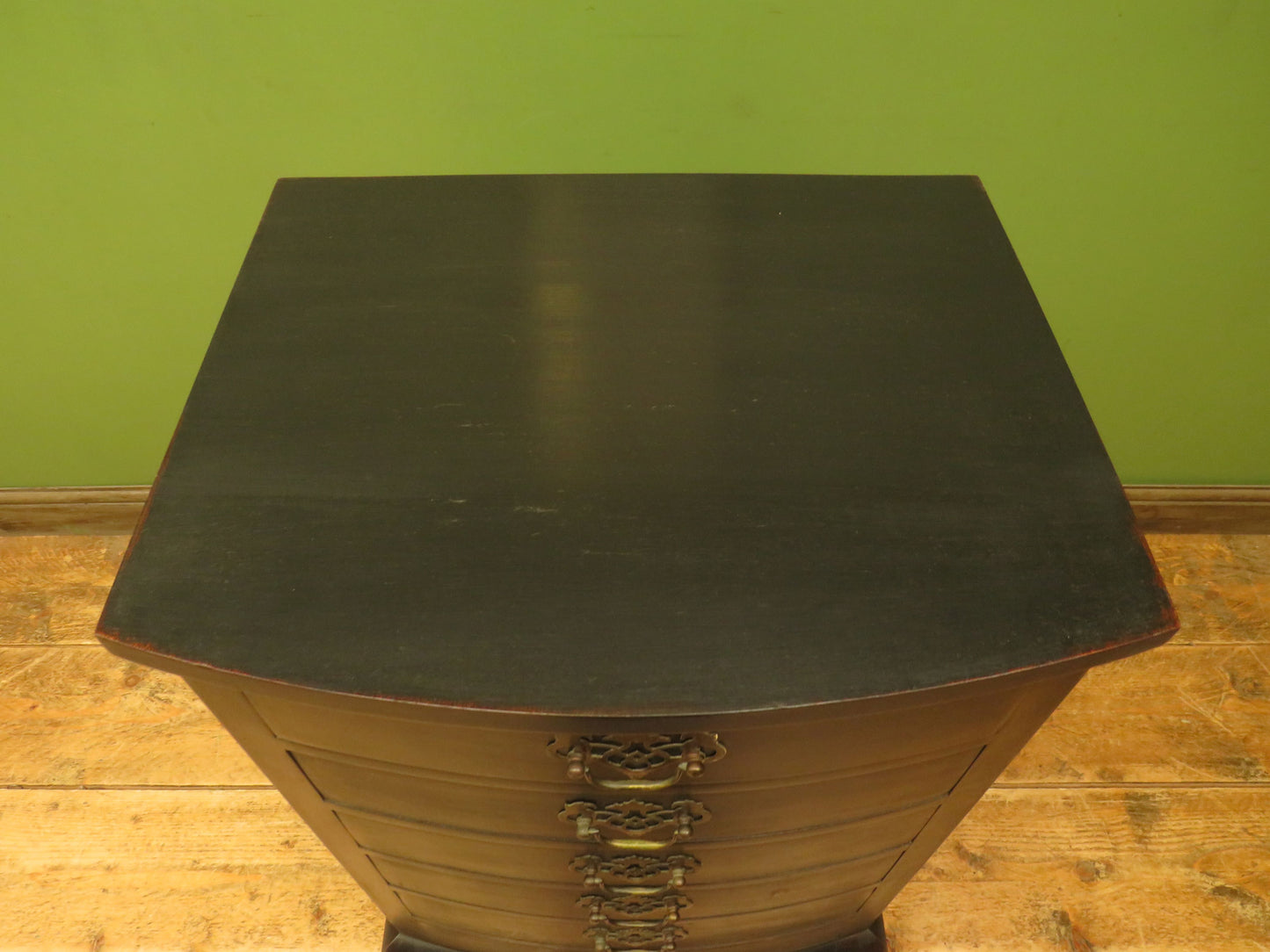 Black Music Cabinet Chest of Drawers, Office Stationery Chest