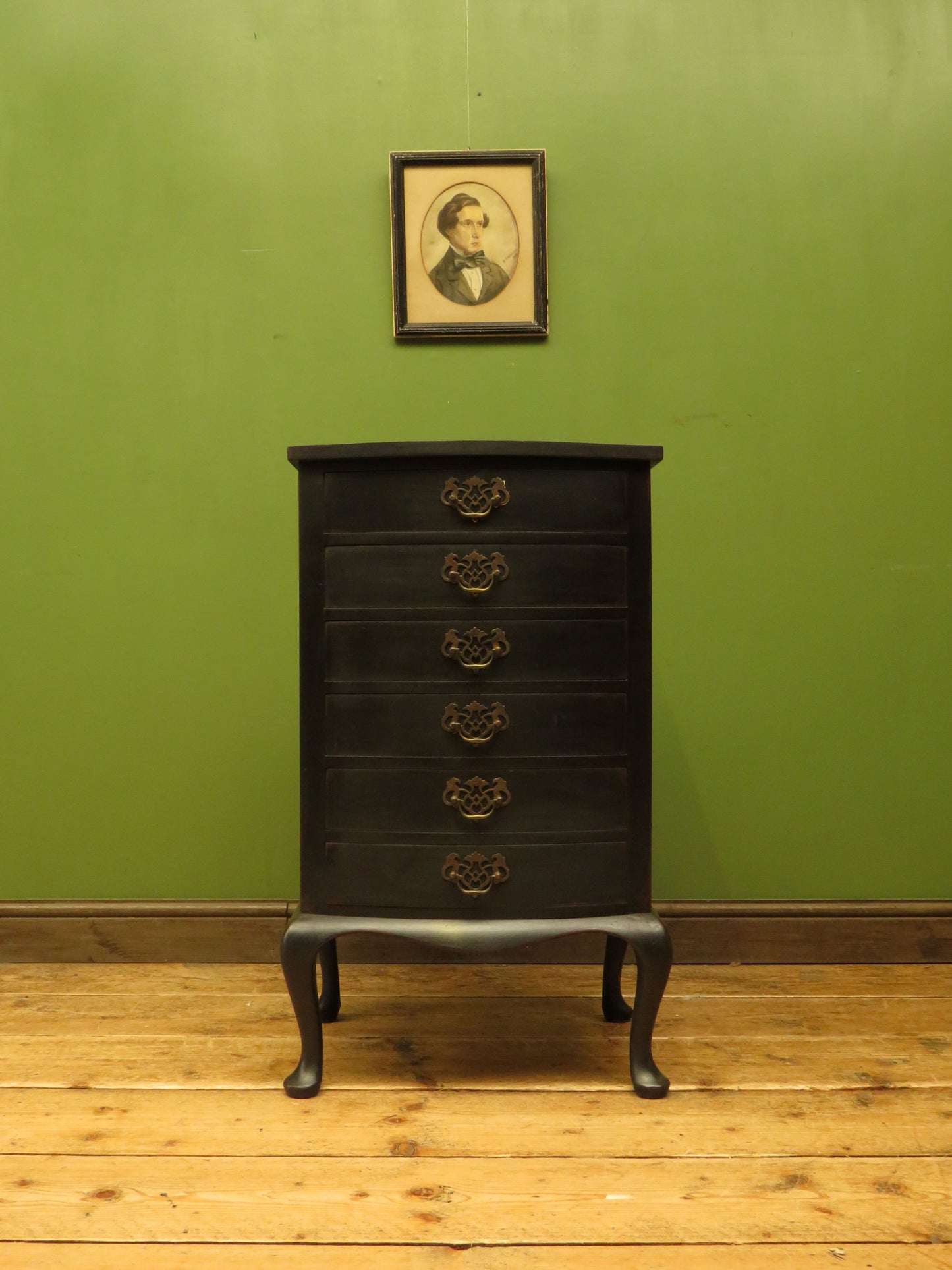 Black Music Cabinet Chest of Drawers, Office Stationery Chest