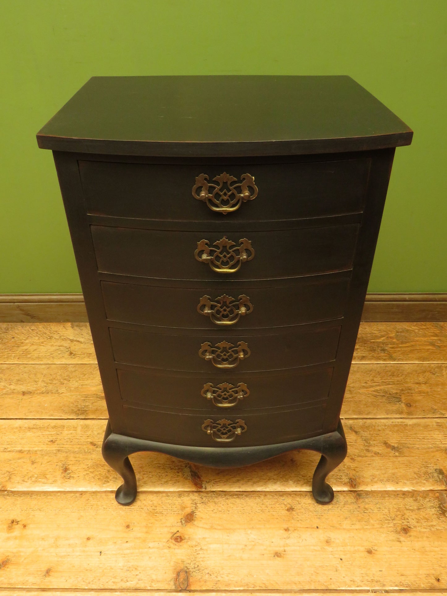 Black Music Cabinet Chest of Drawers, Office Stationery Chest
