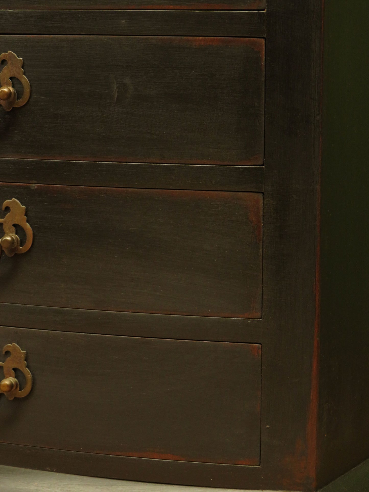 Black Music Cabinet Chest of Drawers, Office Stationery Chest