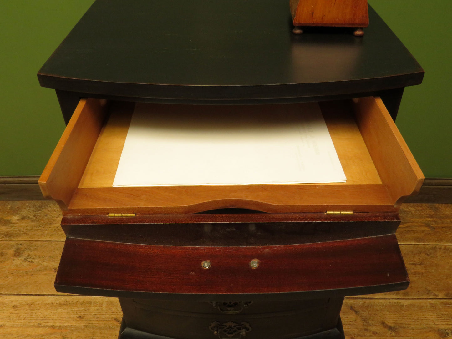 Black Music Cabinet Chest of Drawers, Office Stationery Chest