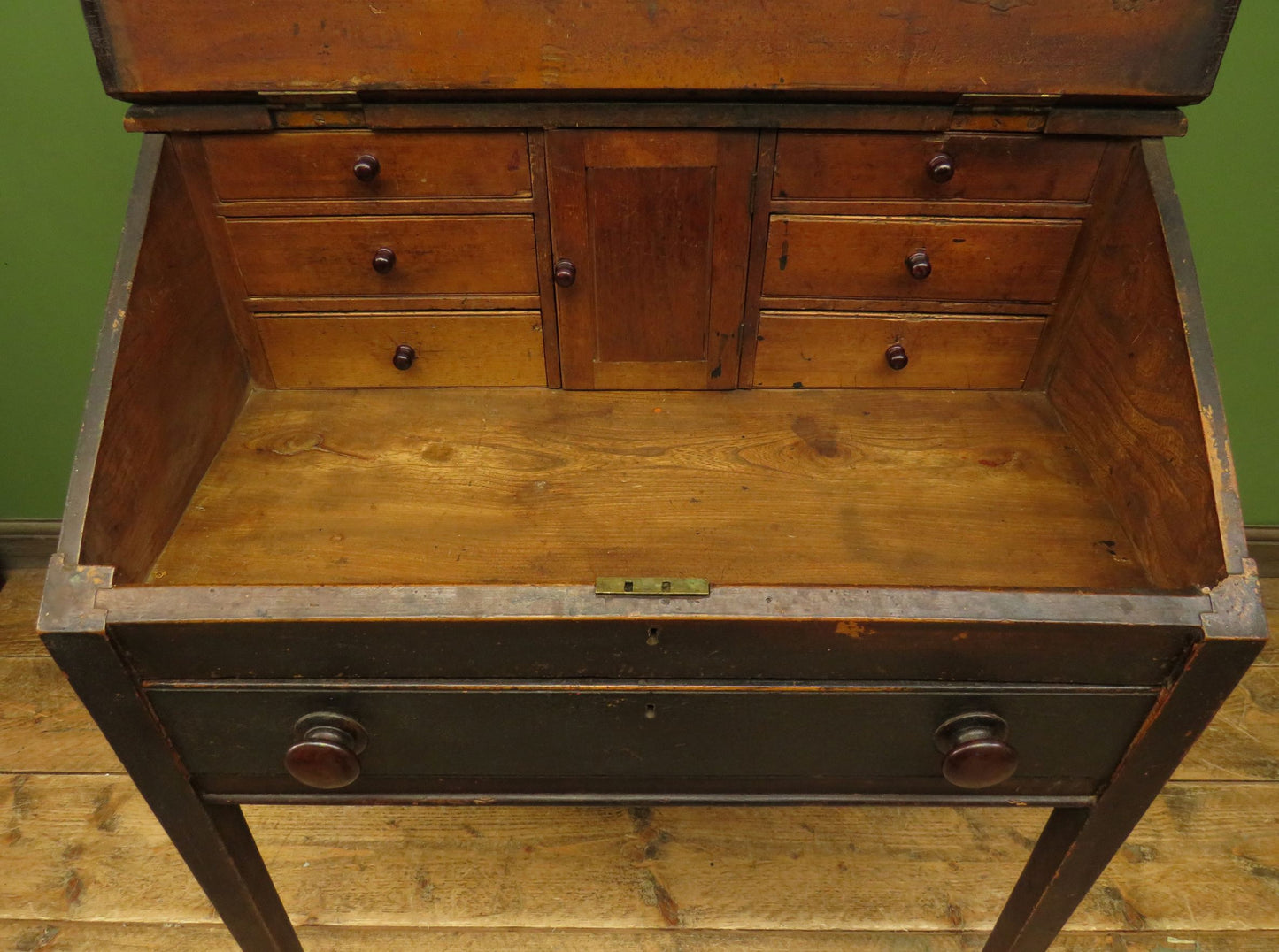 Victorian Clerks Desk with Sloping Top