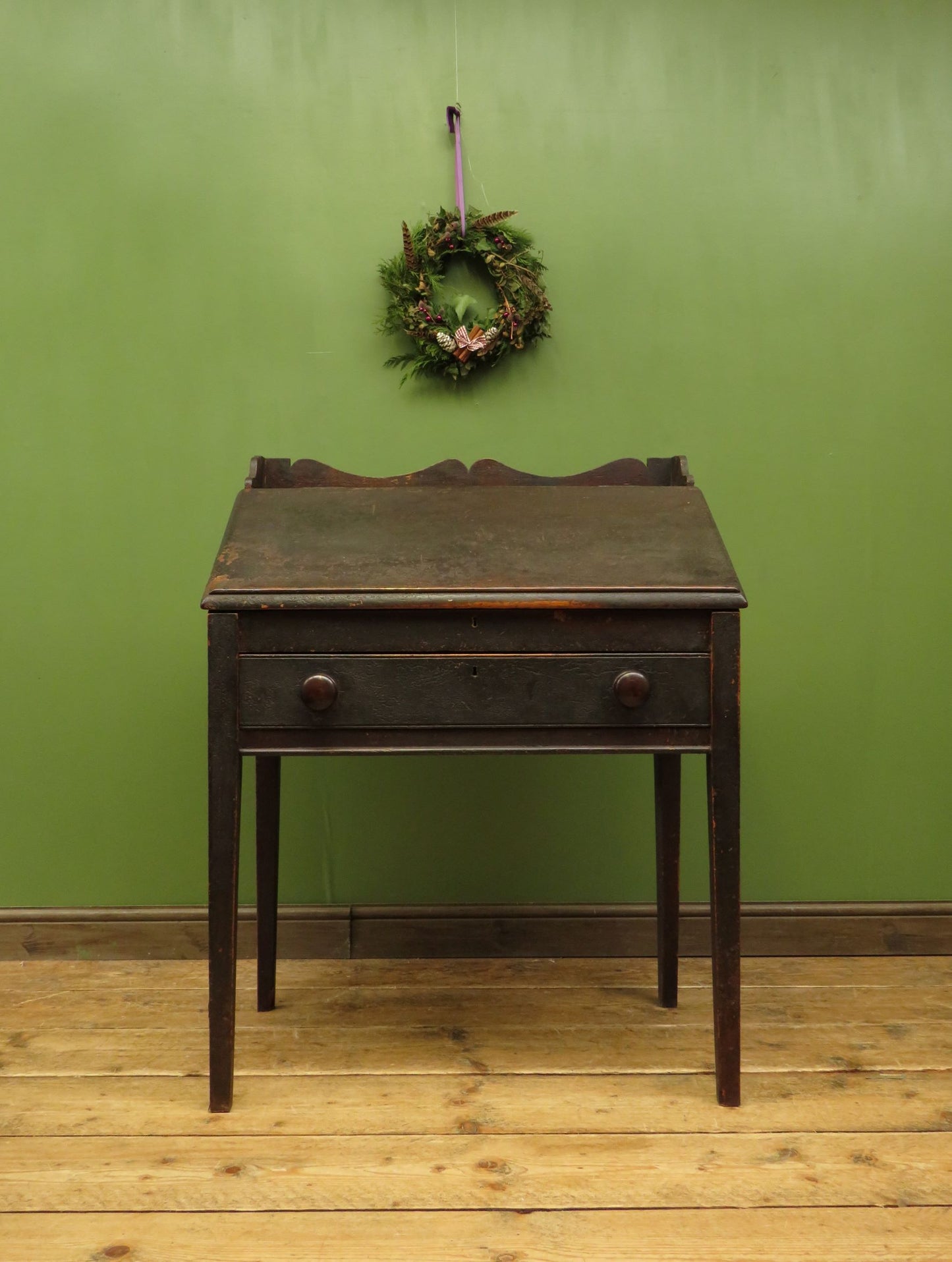 Victorian Clerks Desk with Sloping Top