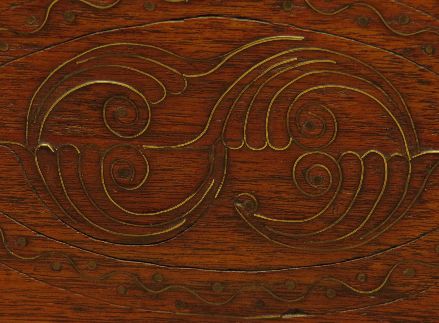 Large 19th Century Burmese Mandalay Box Chest with Fitted Interior