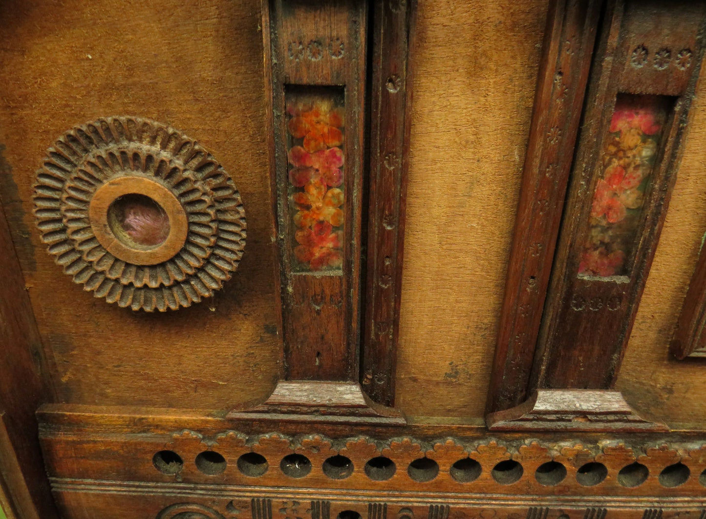 Large 19th Century Burmese Mandalay Box Chest with Fitted Interior