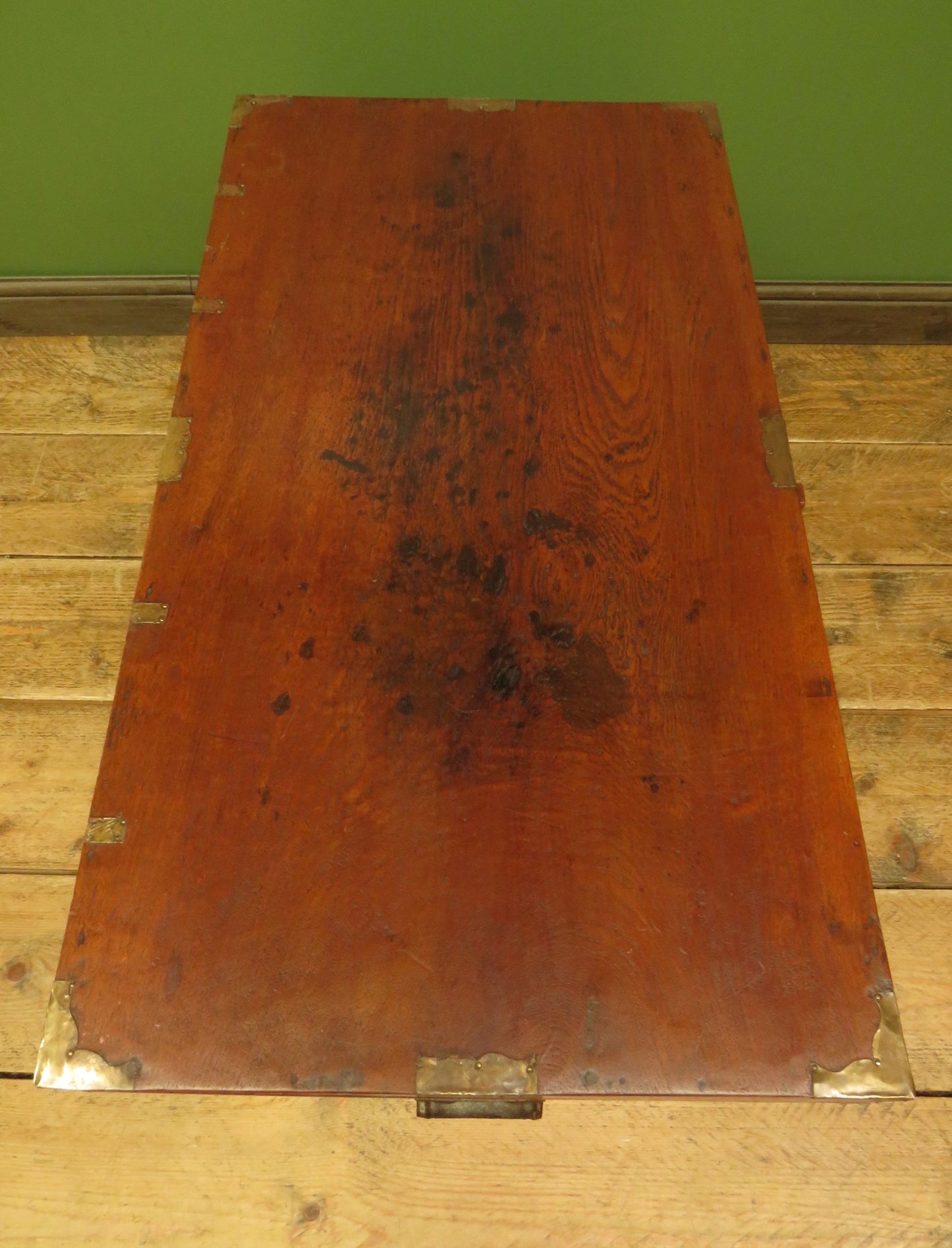Large 19th Century Burmese Mandalay Box Chest with Fitted Interior
