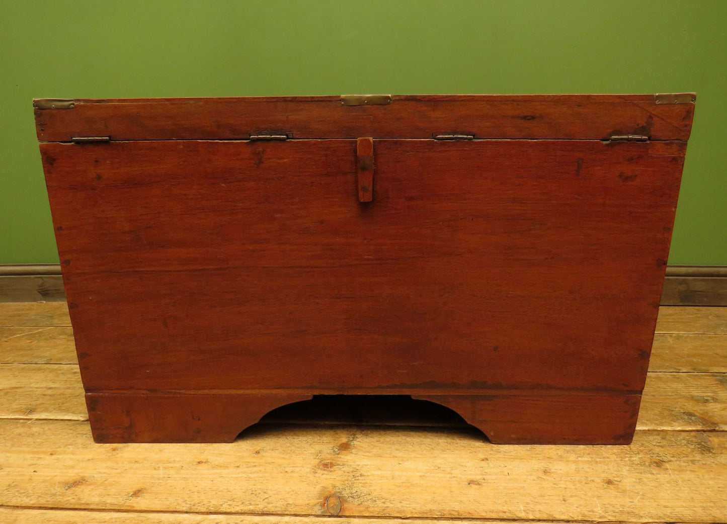 Large 19th Century Burmese Mandalay Box Chest with Fitted Interior